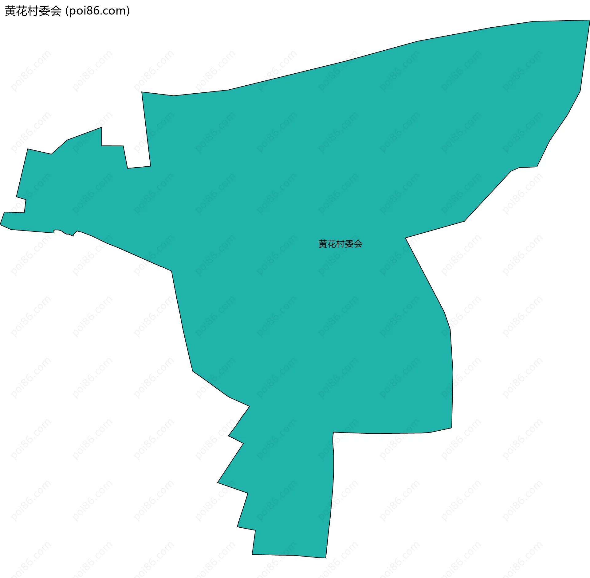 黄花村委会边界地图