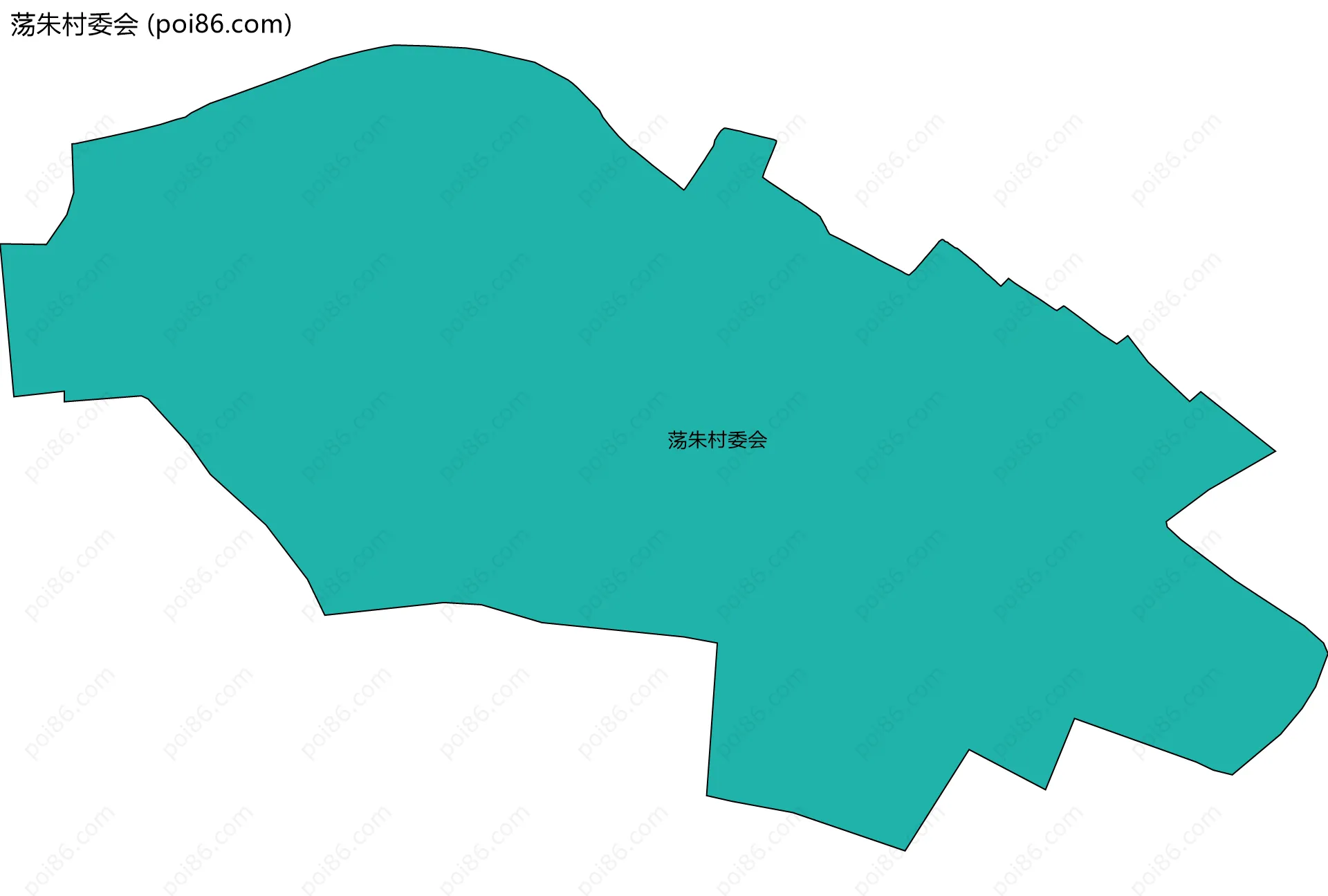 荡朱村委会边界地图