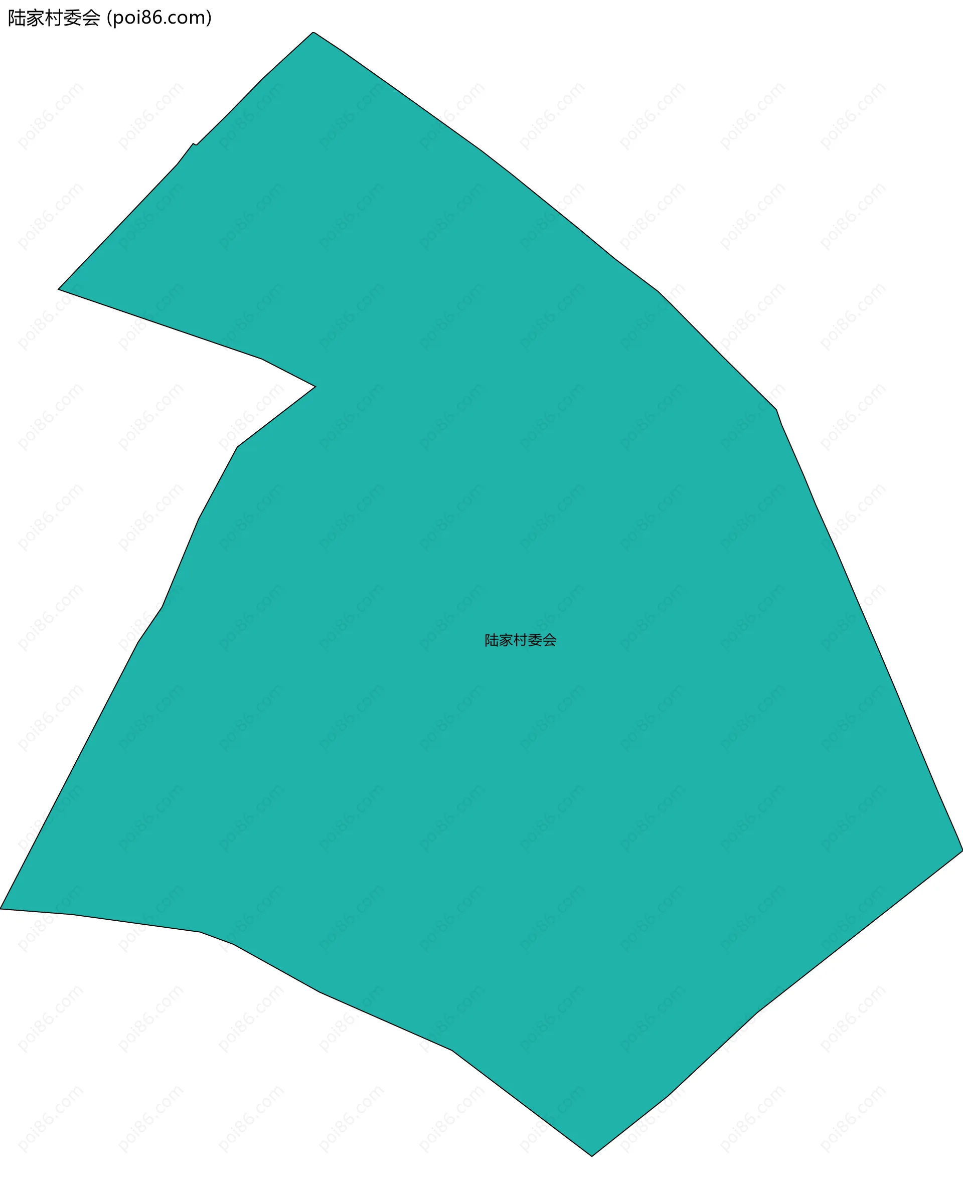 陆家村委会边界地图