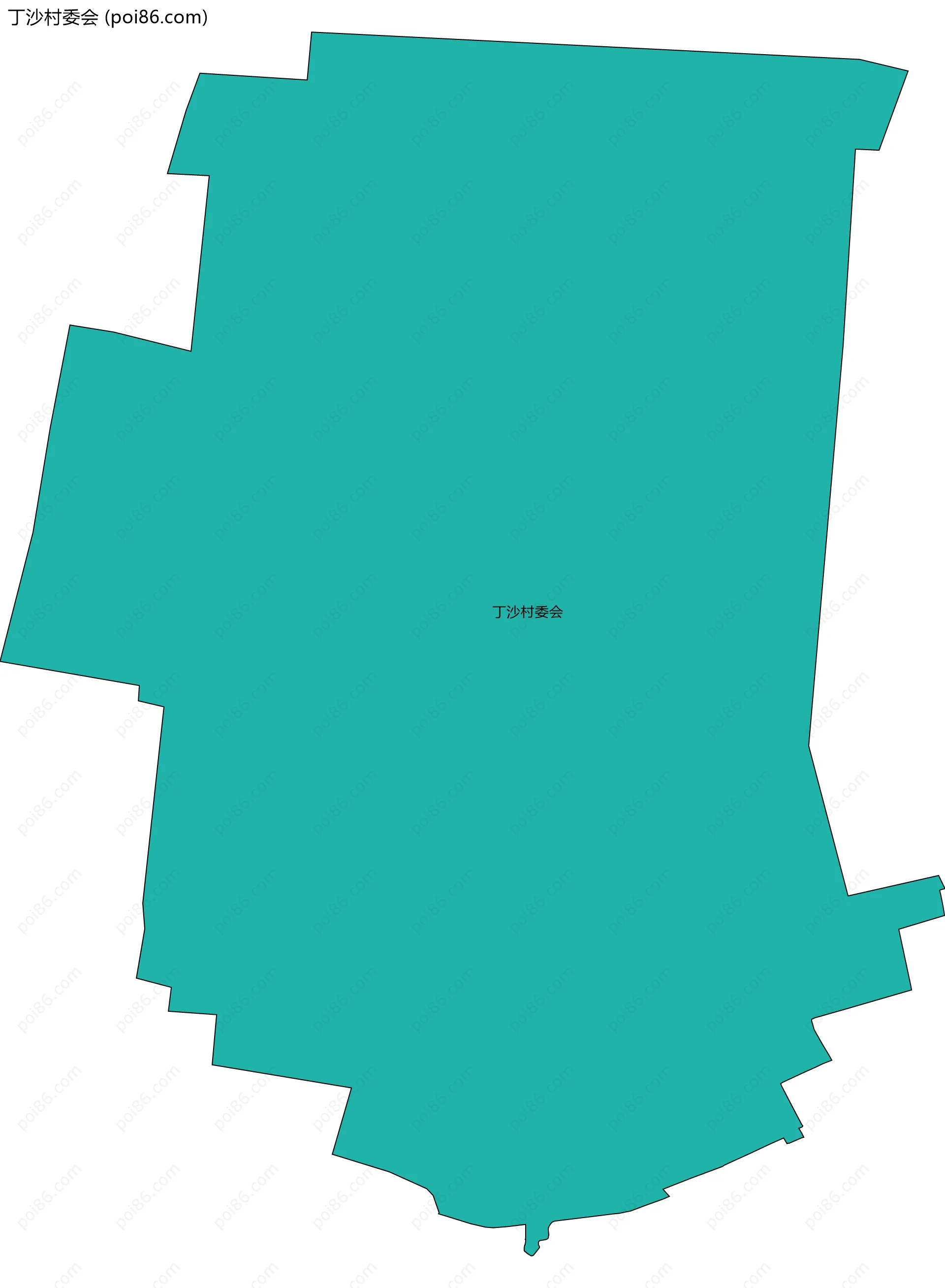 丁沙村委会边界地图