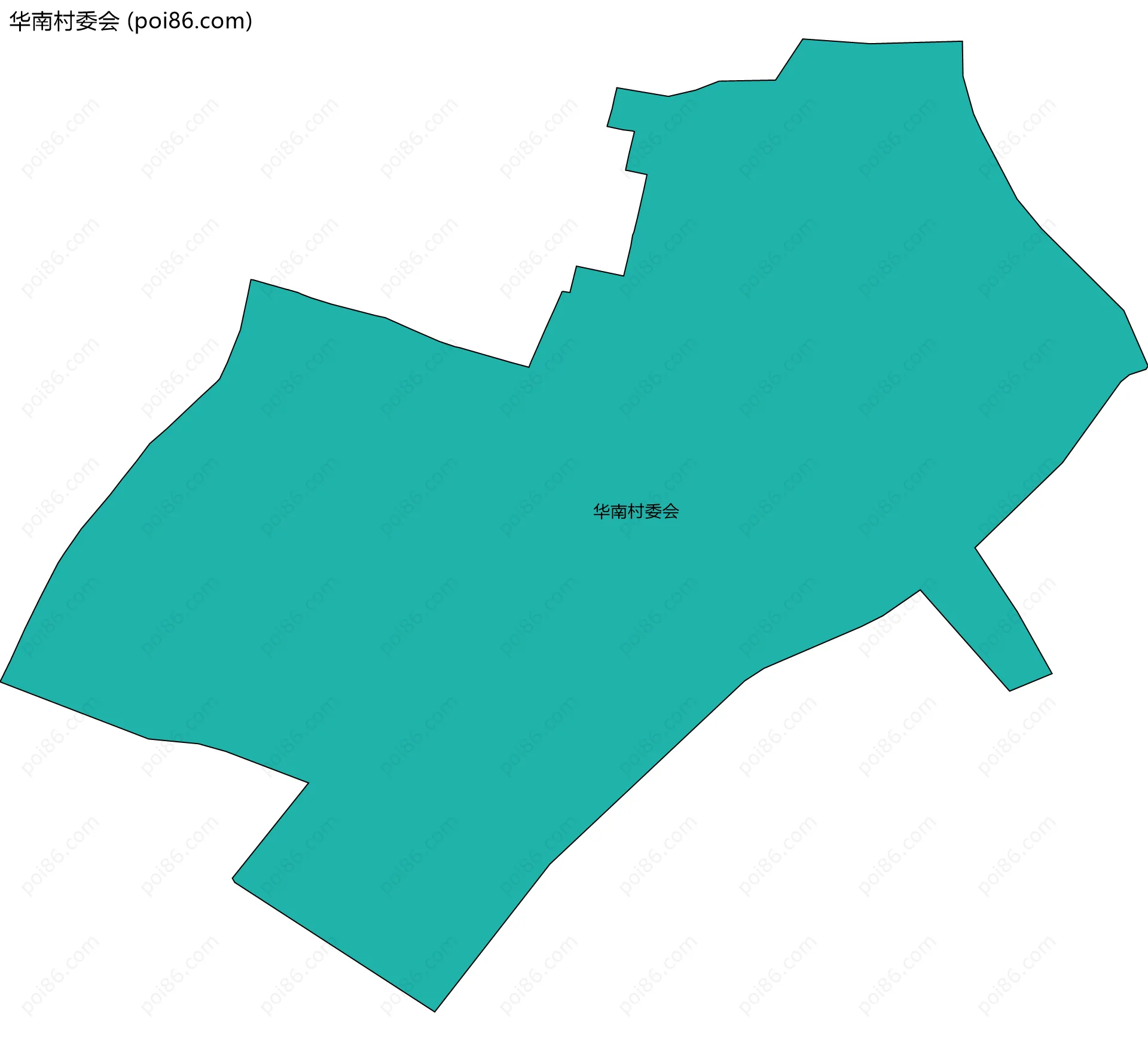 华南村委会边界地图