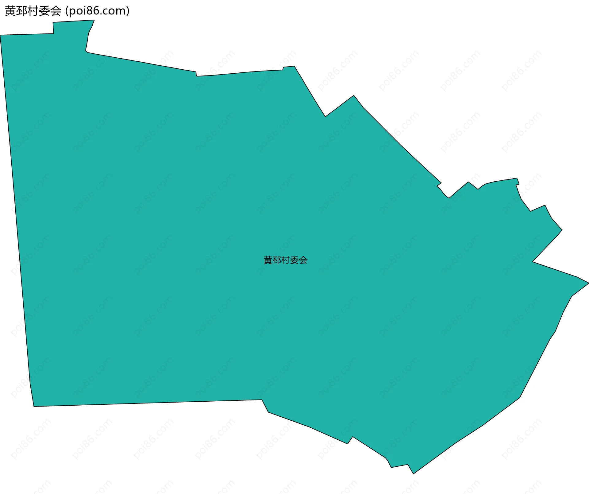 黄邳村委会边界地图