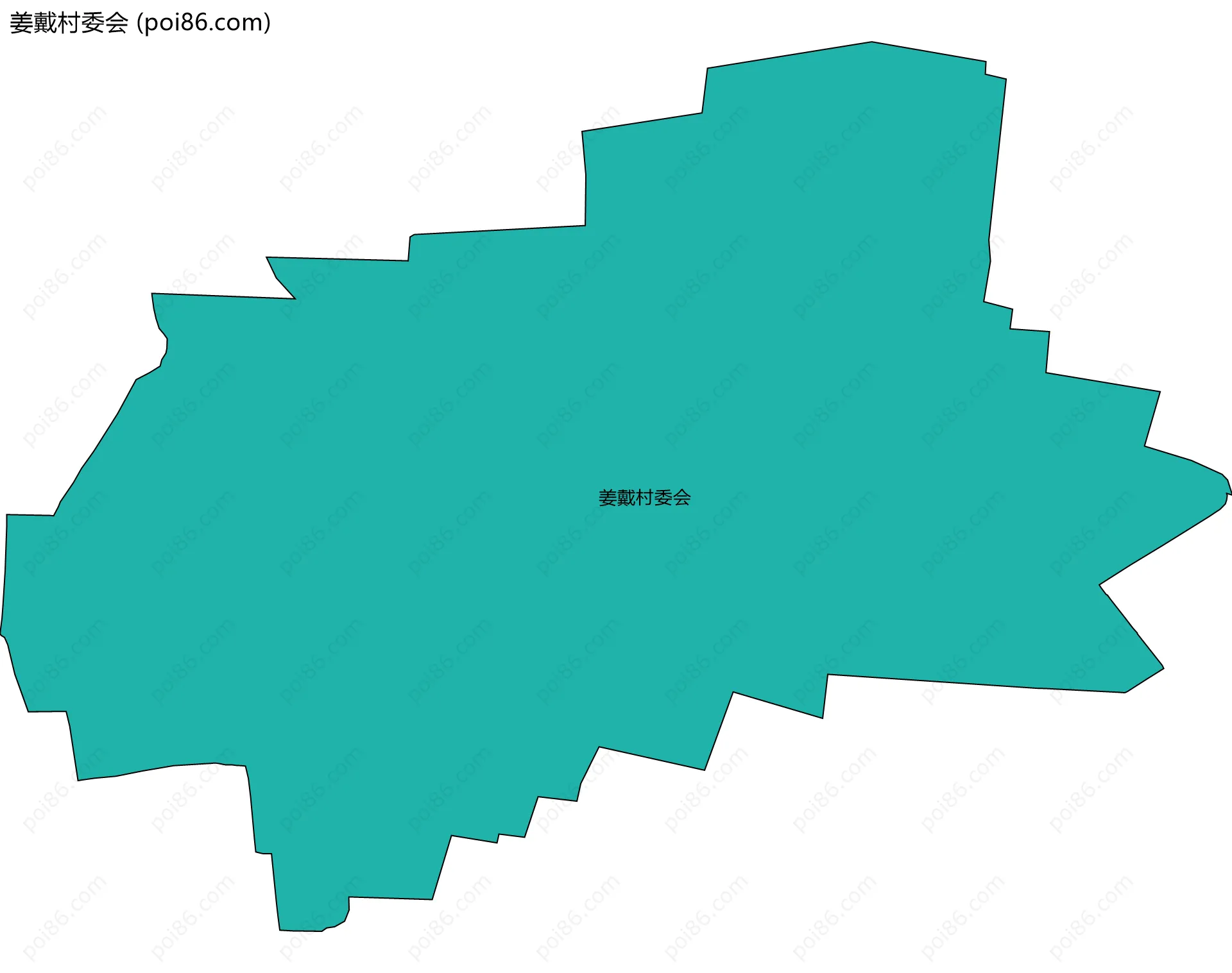 姜戴村委会边界地图
