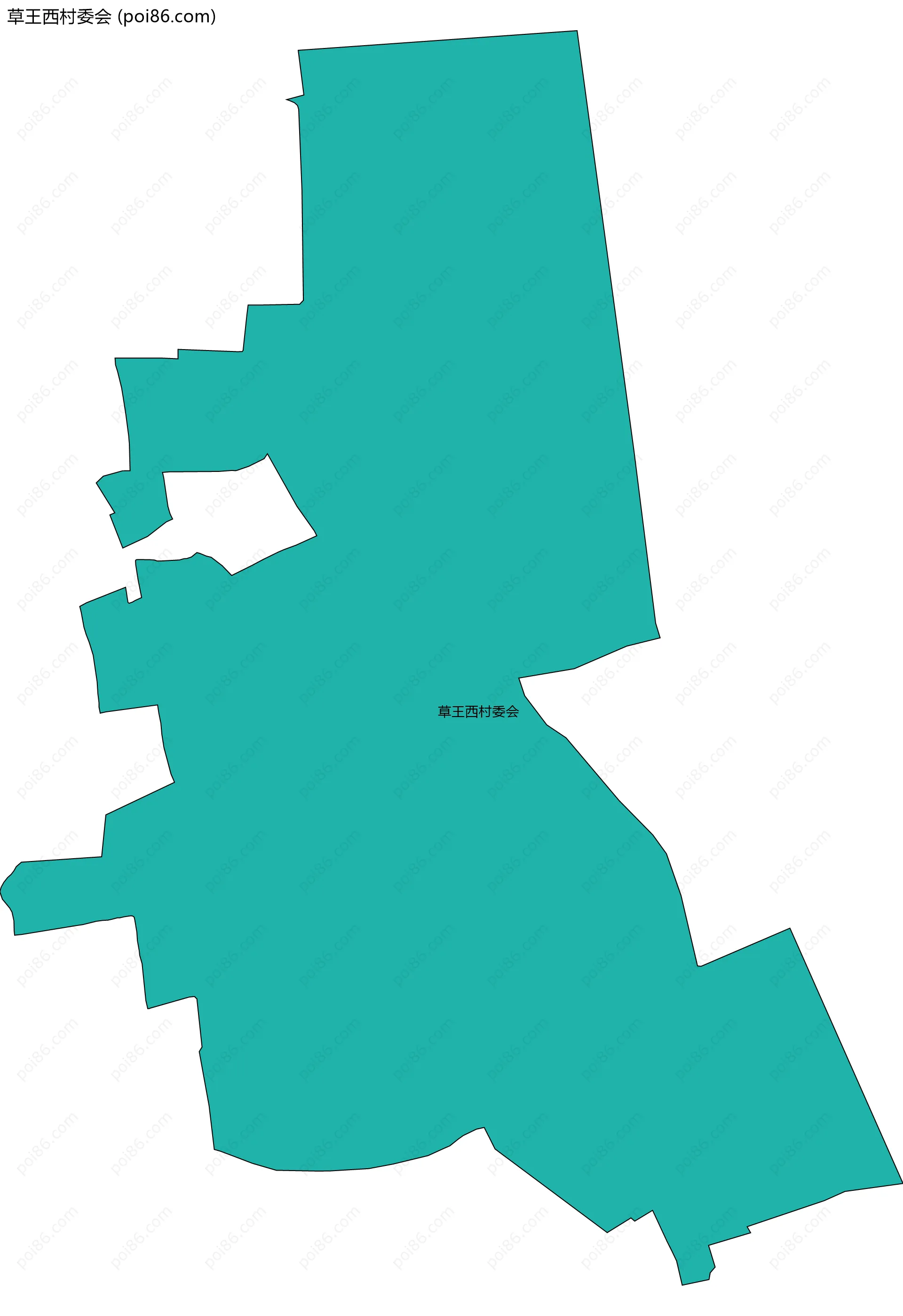草王西村委会边界地图