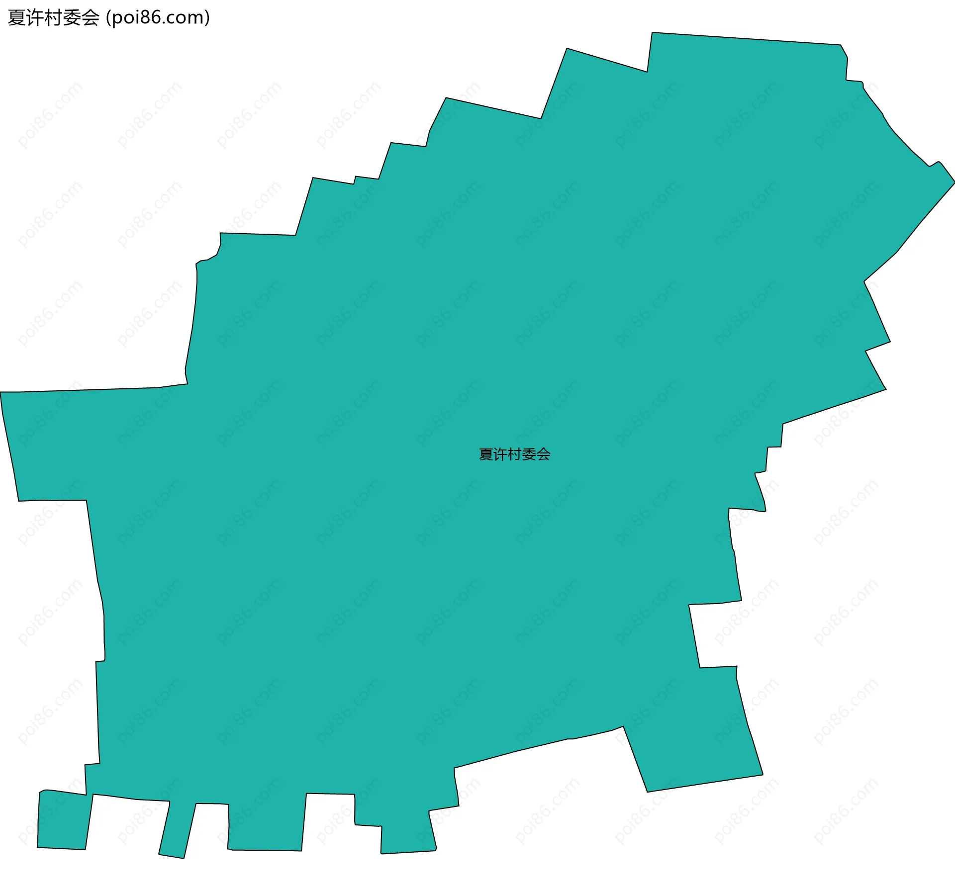 夏许村委会边界地图