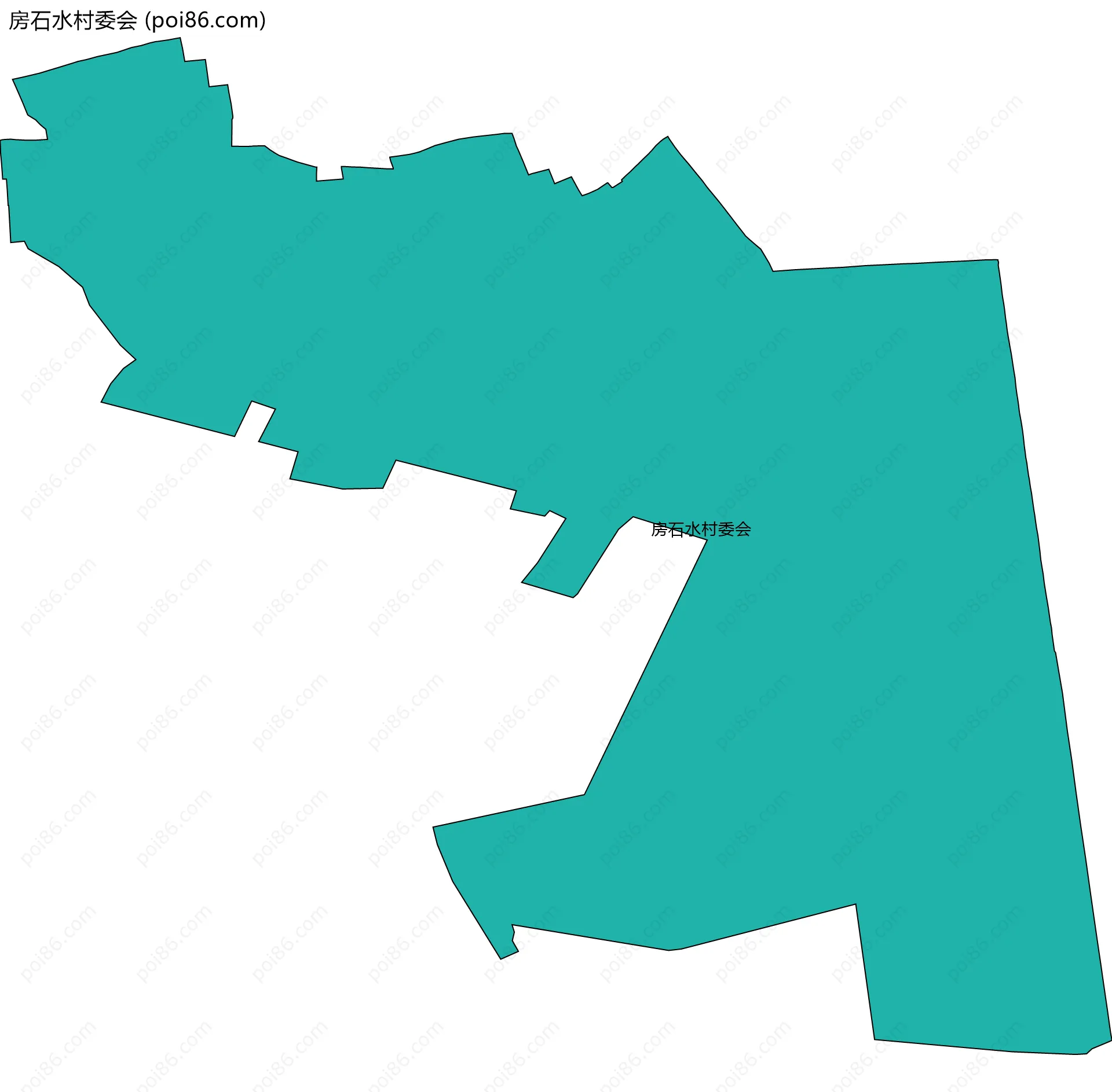 房石水村委会边界地图