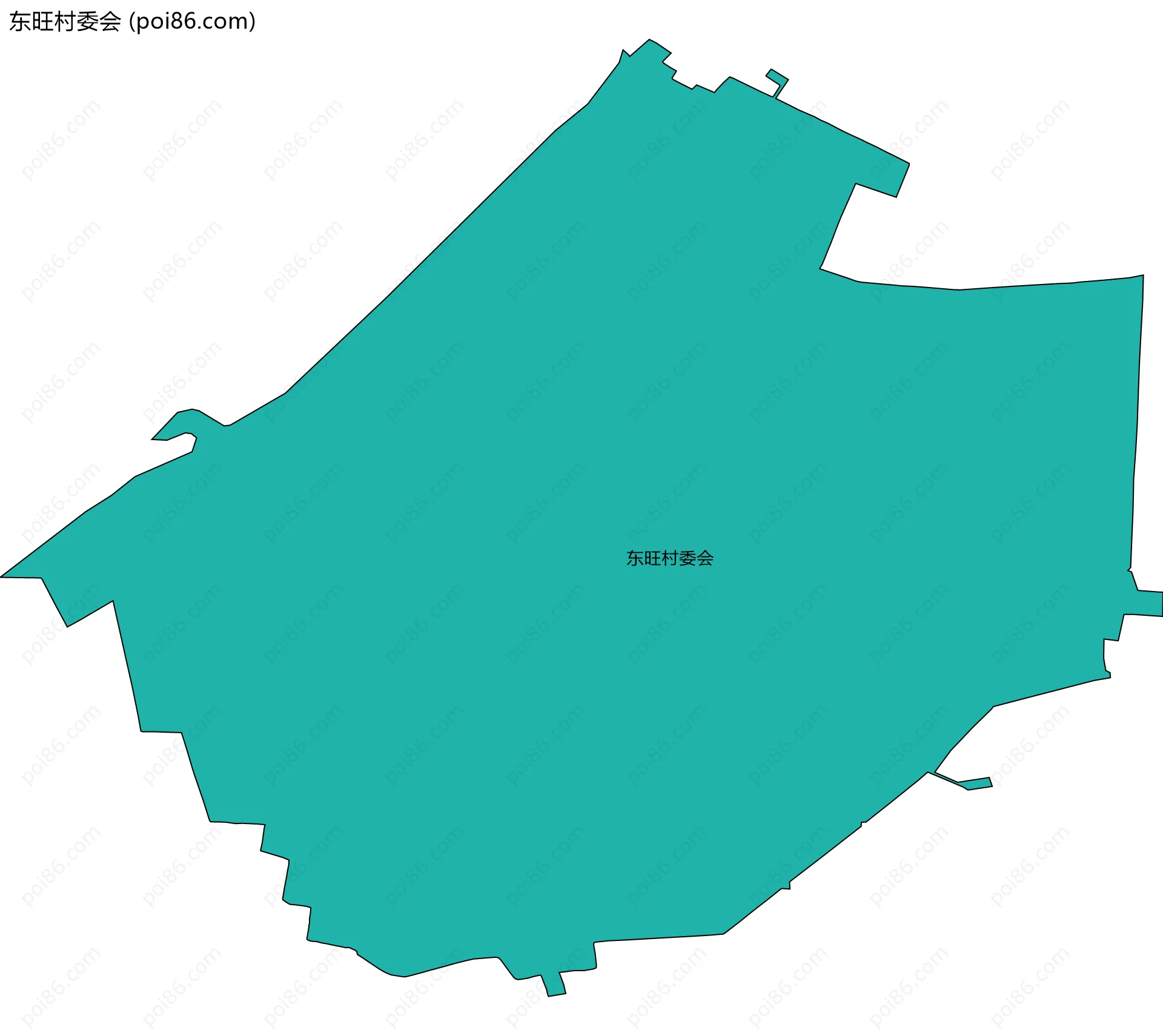 东旺村委会边界地图