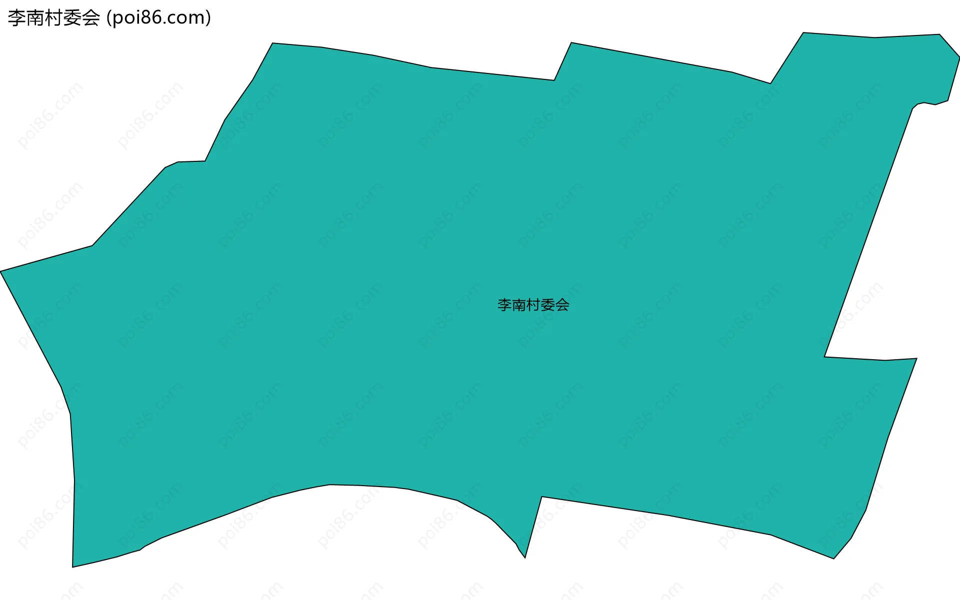李南村委会边界地图