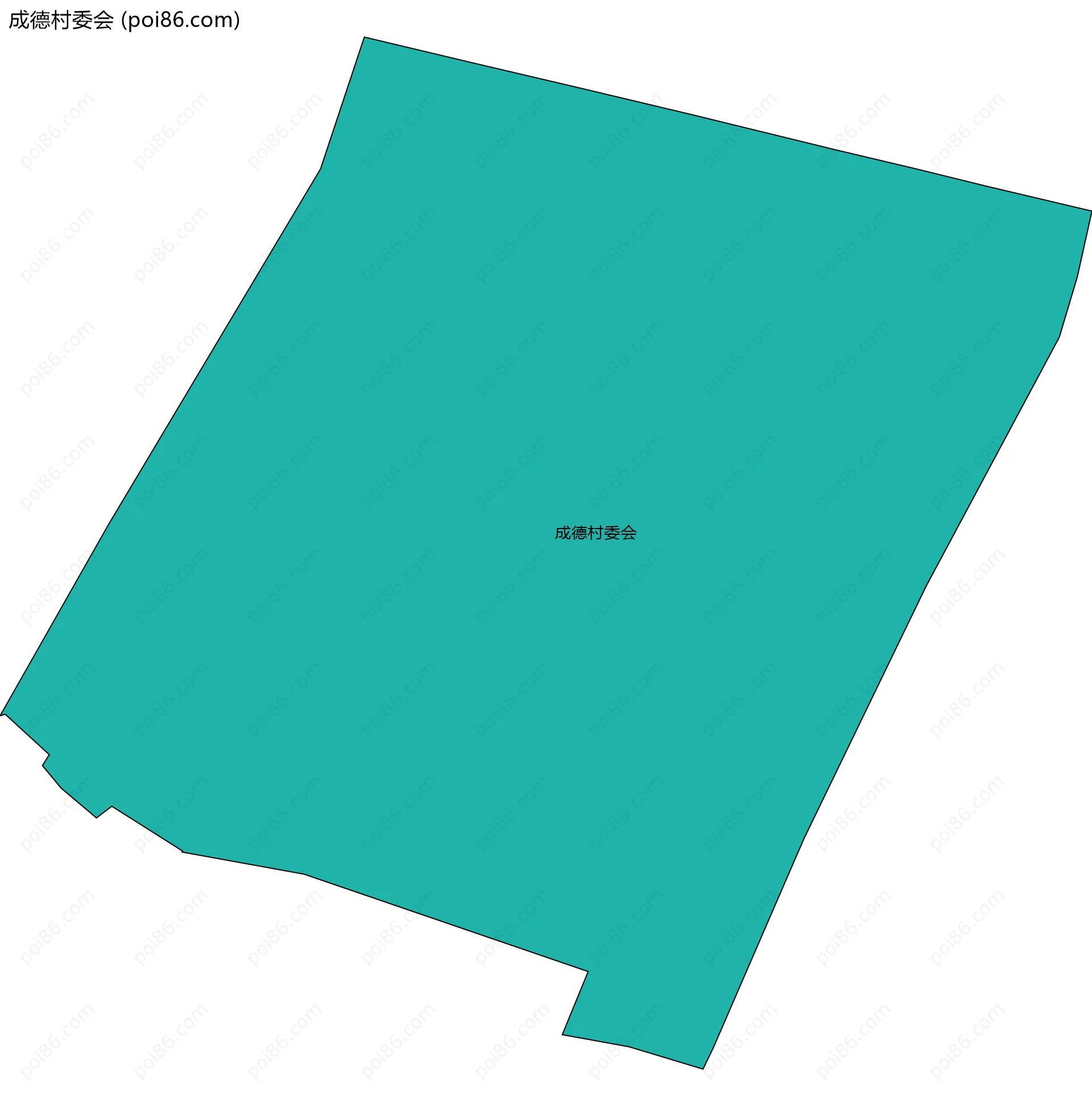 成德村委会边界地图