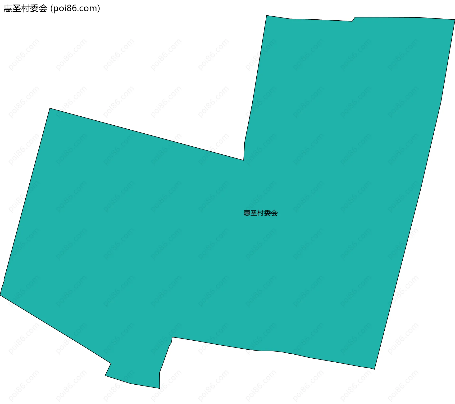 惠圣村委会边界地图