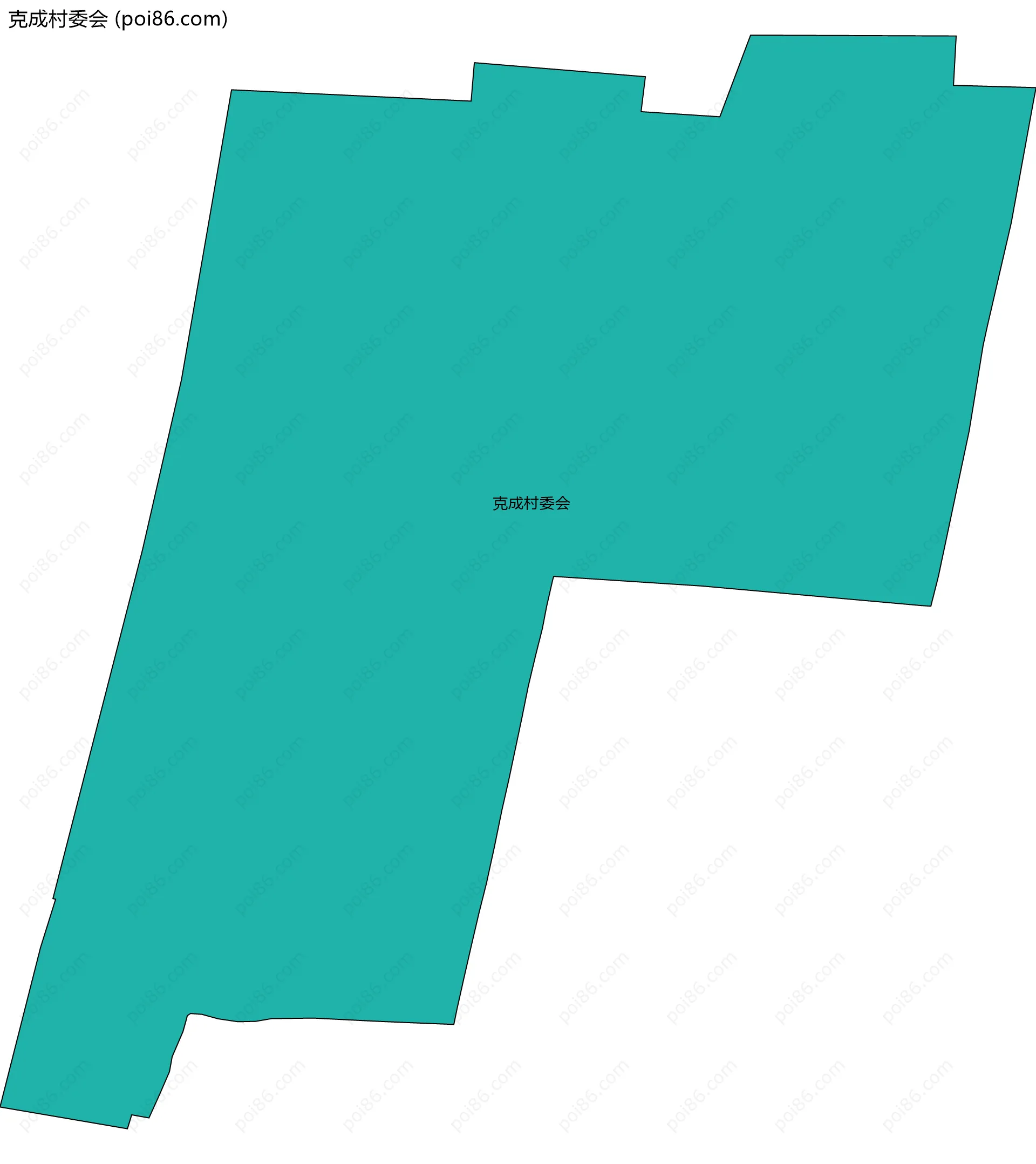 克成村委会边界地图