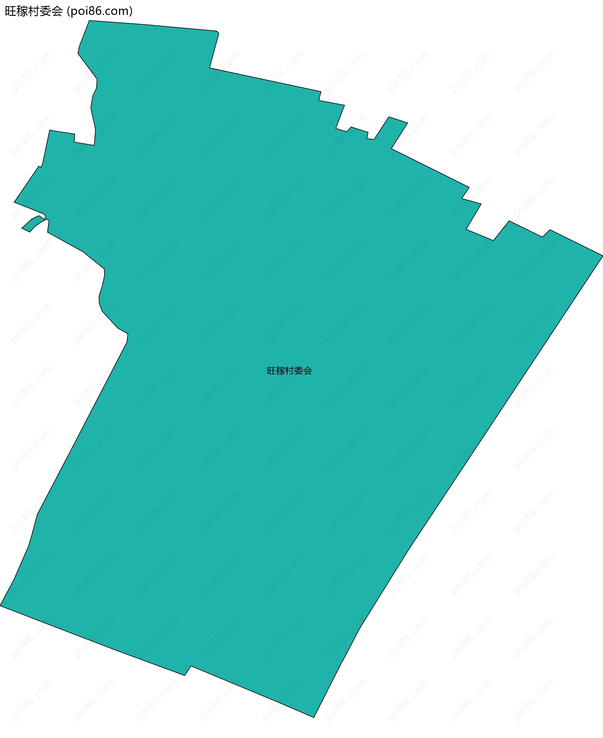 旺稼村委会边界地图