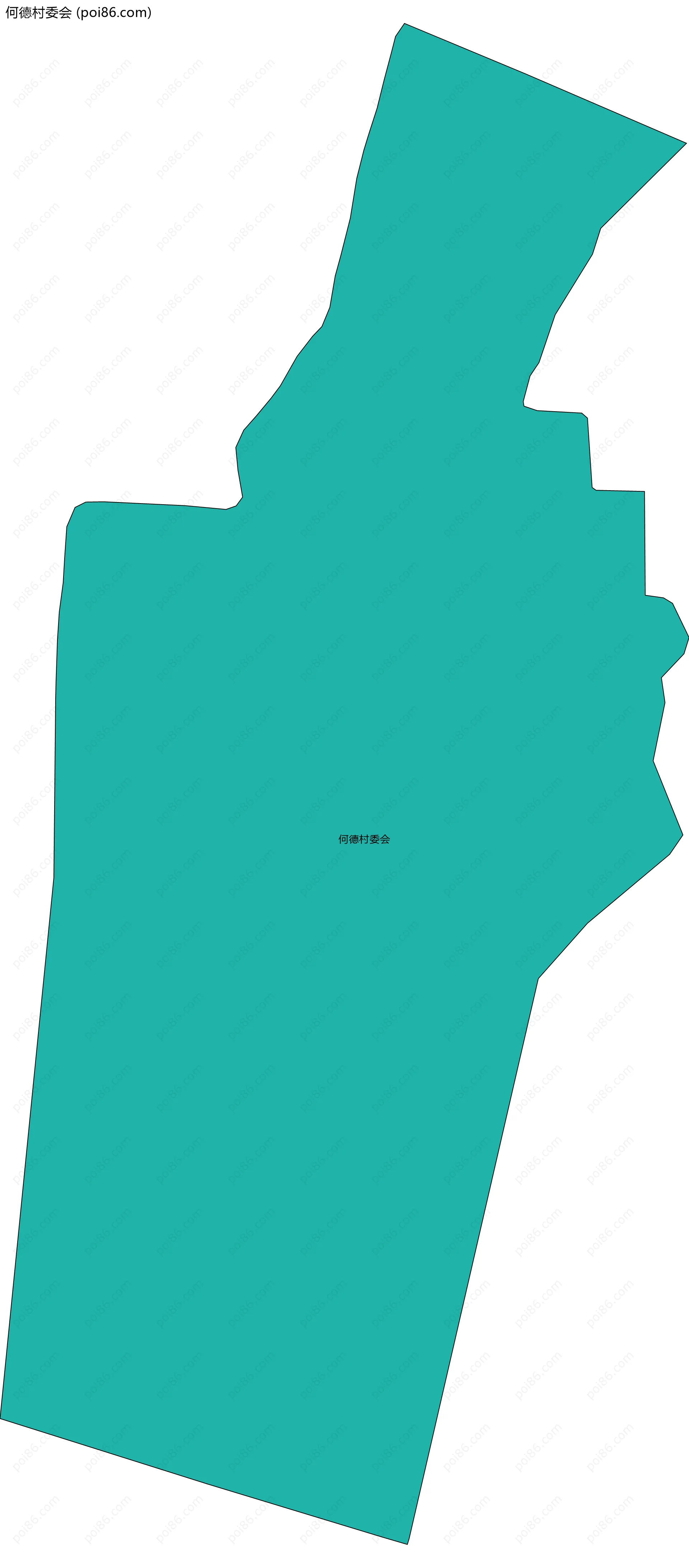 何德村委会边界地图