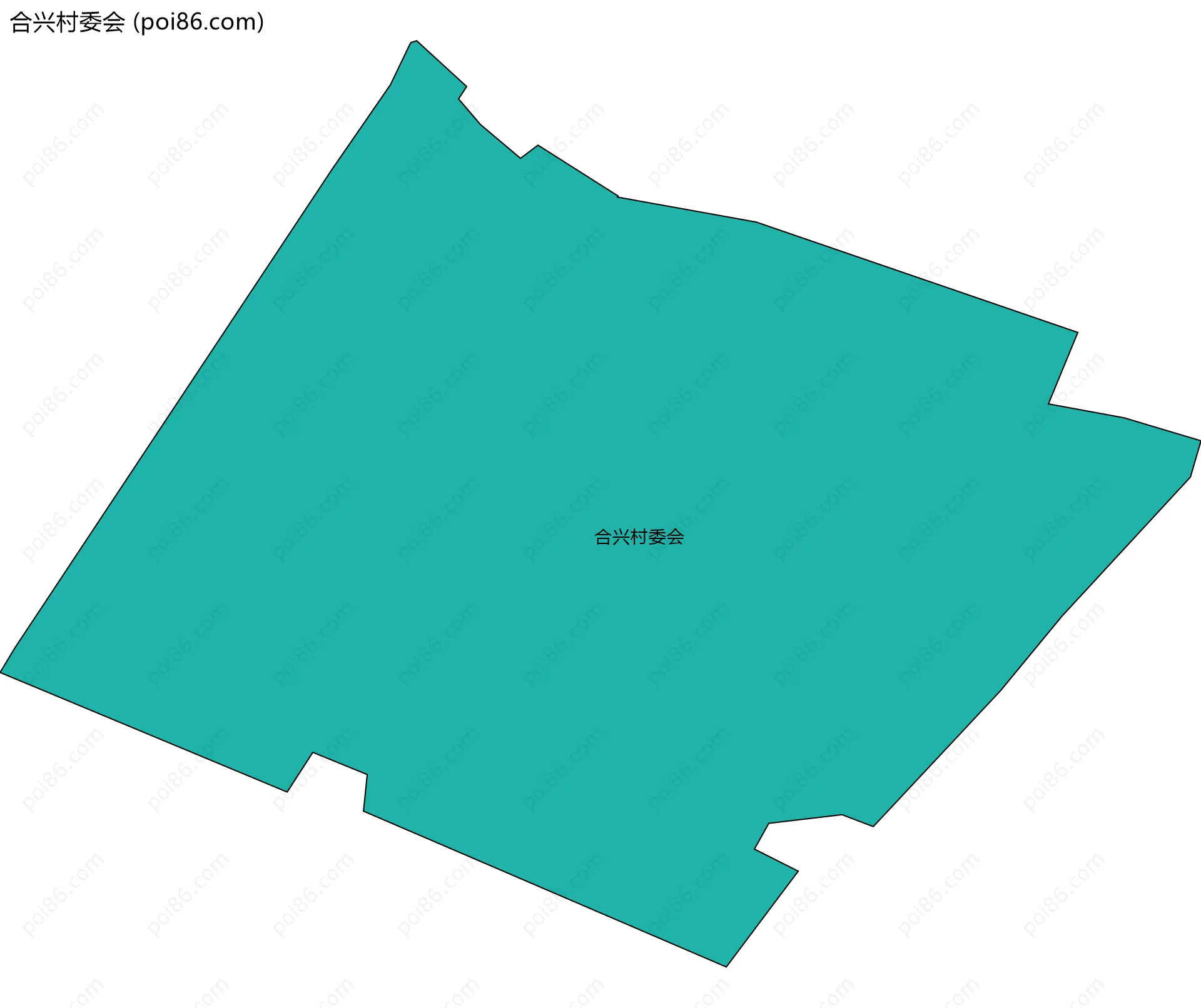 合兴村委会边界地图