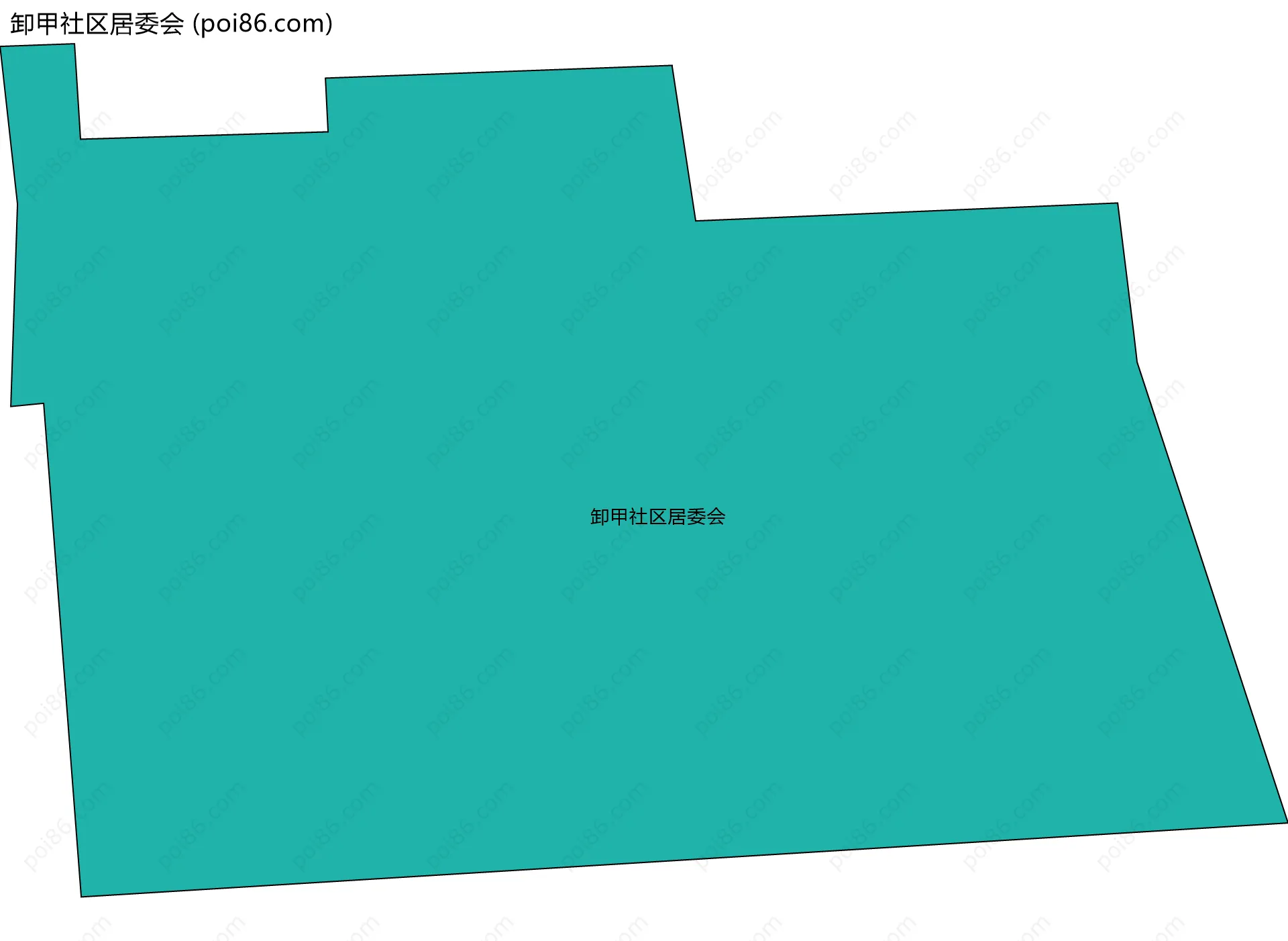 卸甲社区居委会边界地图