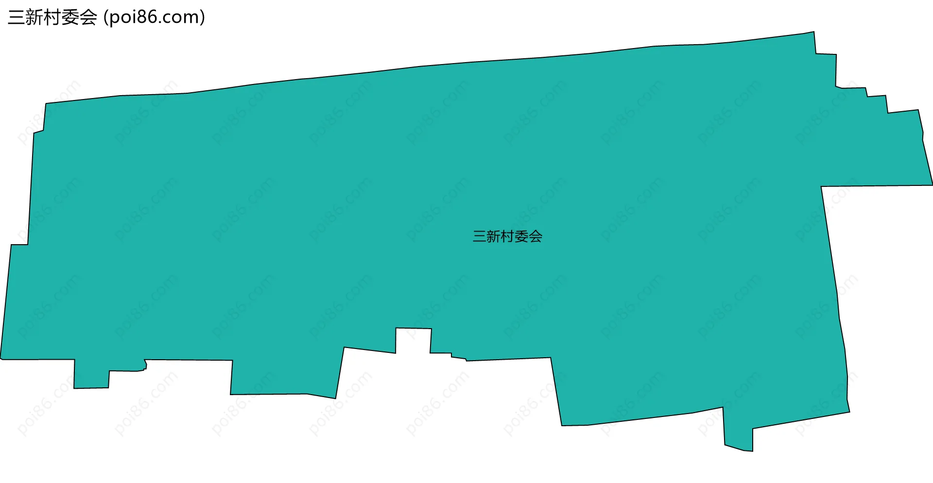 三新村委会边界地图