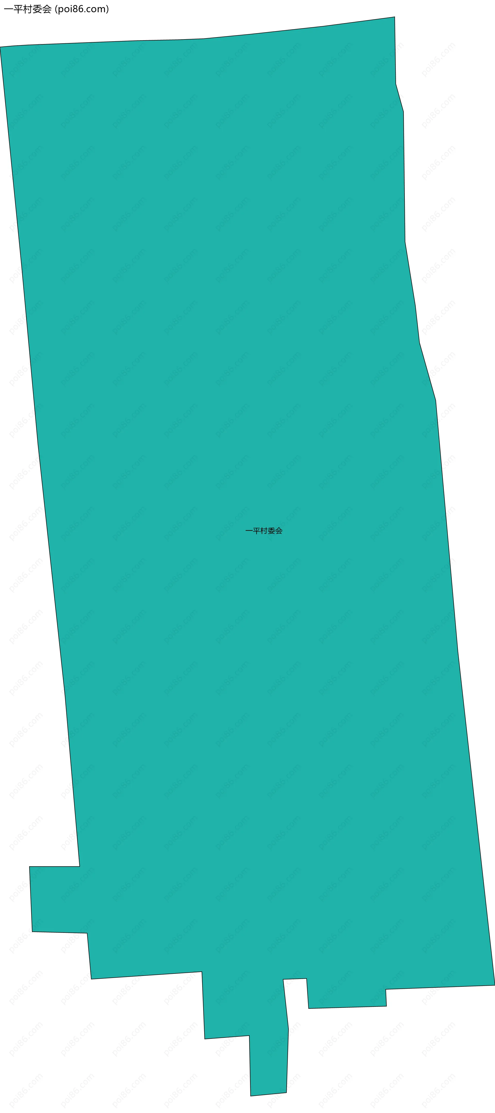 一平村委会边界地图