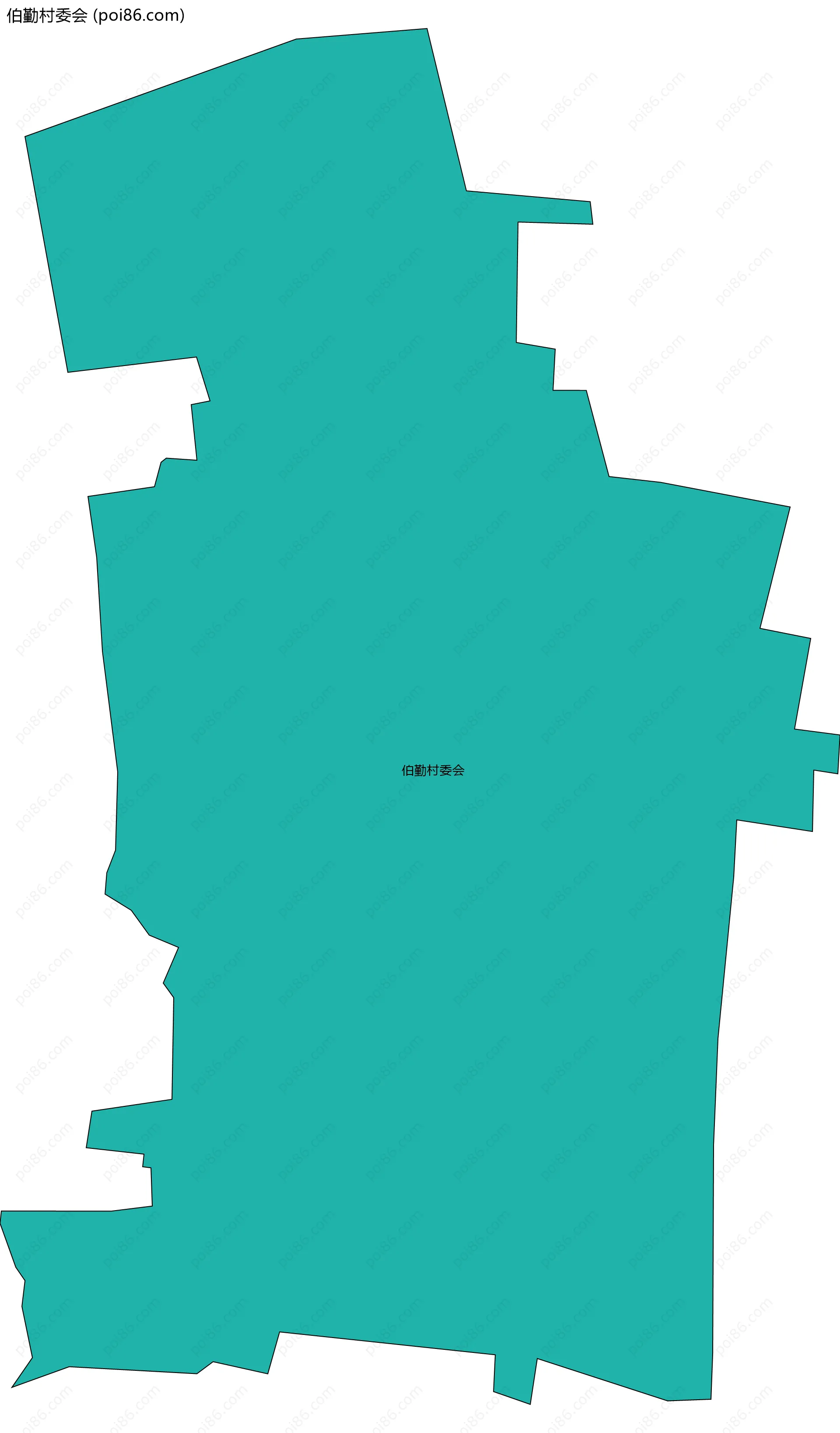 伯勤村委会边界地图