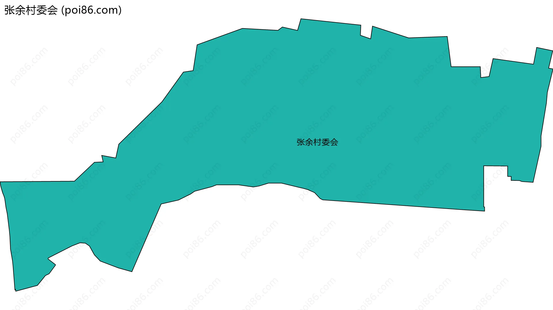 张余村委会边界地图