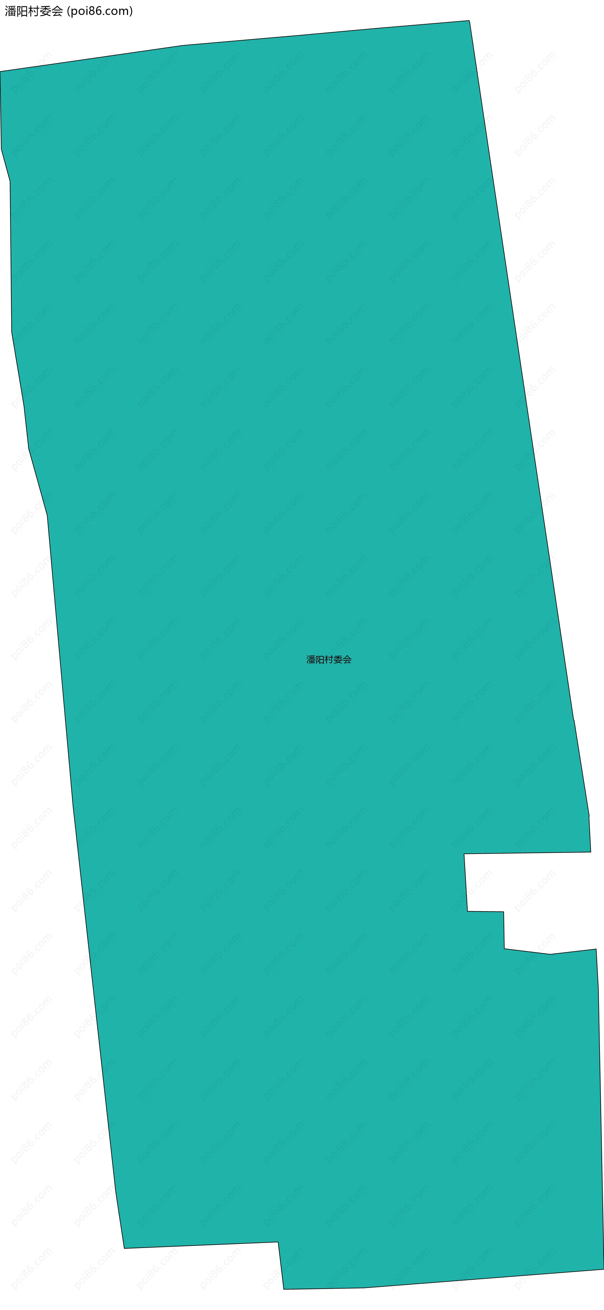 潘阳村委会边界地图