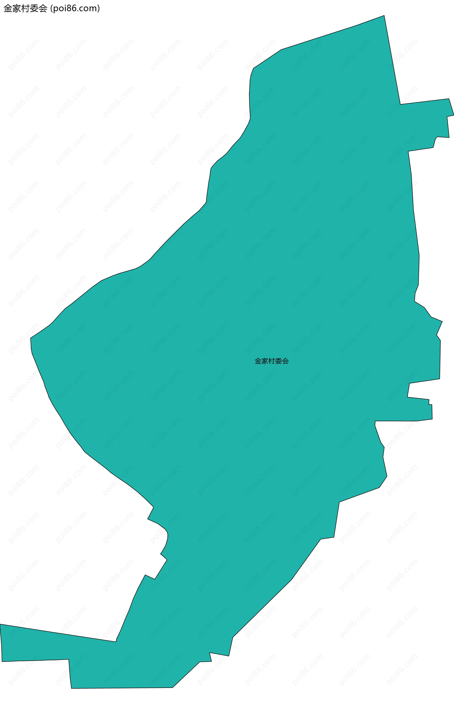 金家村委会边界地图