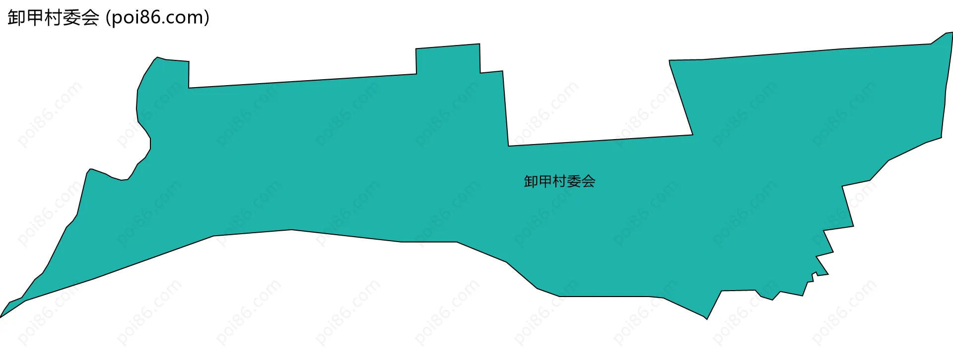 卸甲村委会边界地图