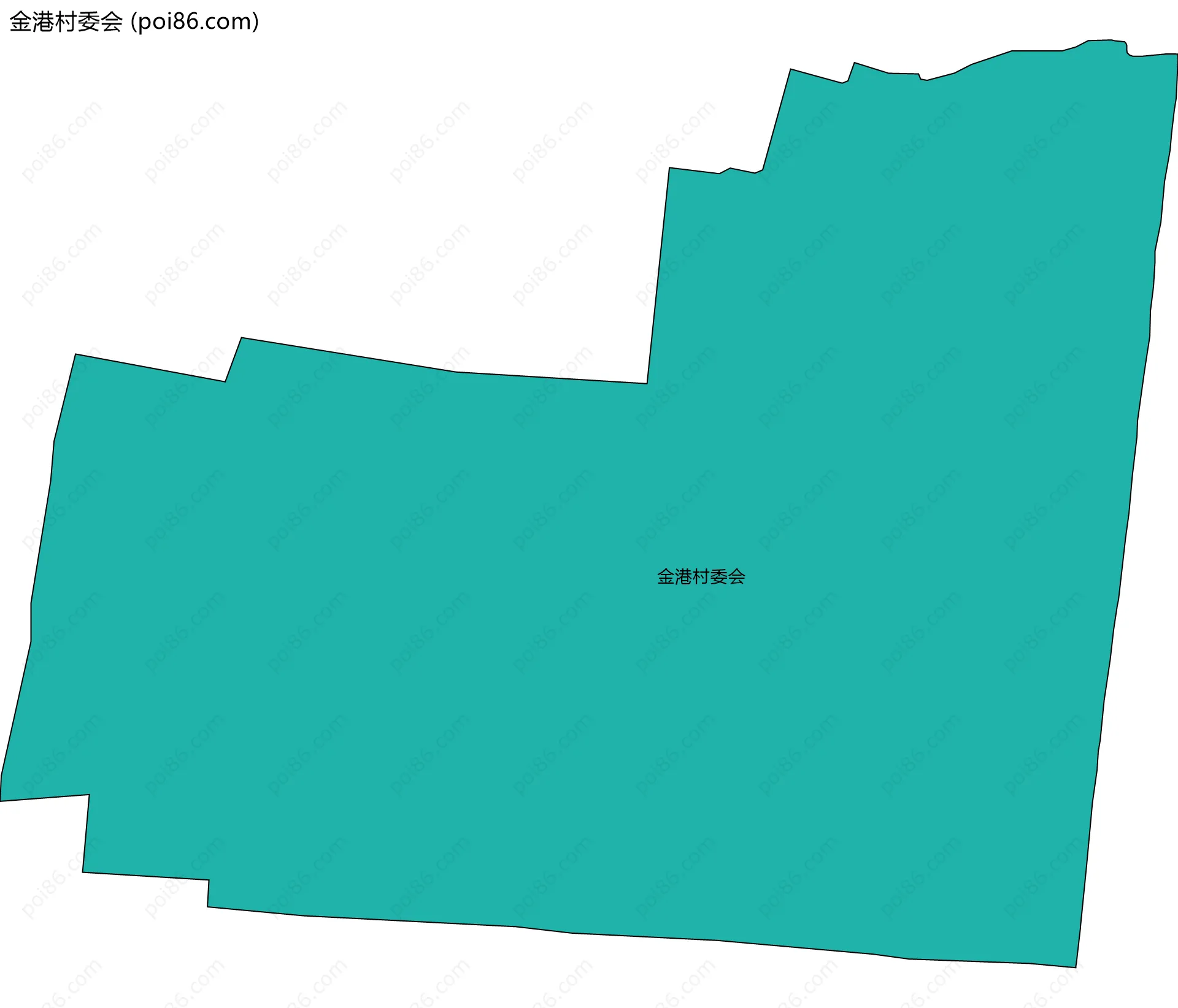 金港村委会边界地图