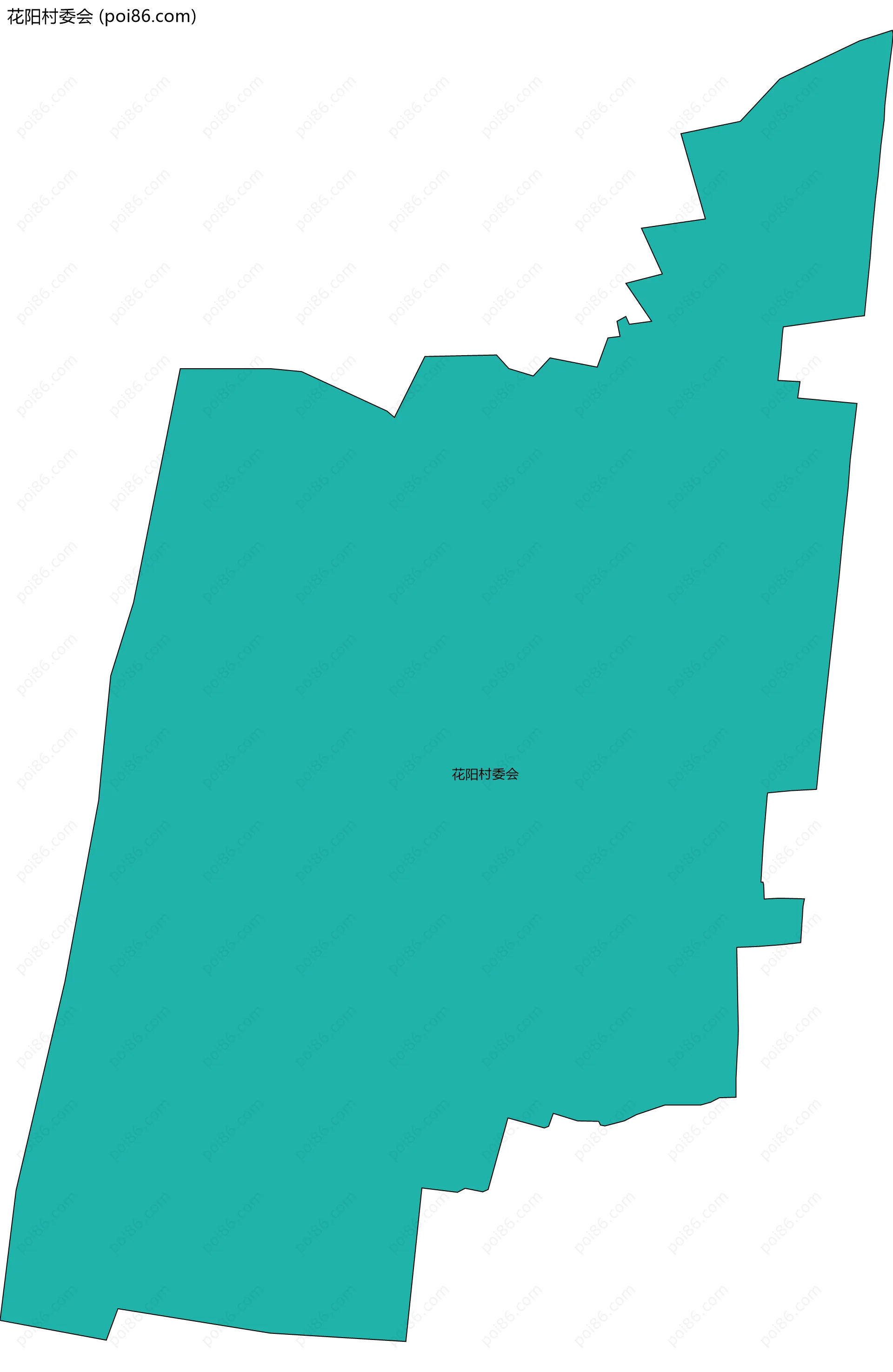 花阳村委会边界地图