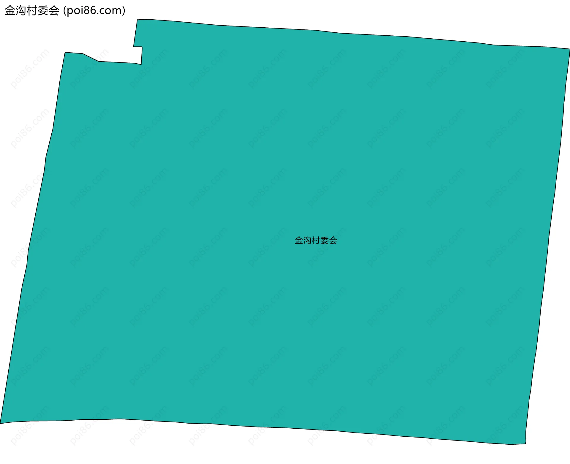 金沟村委会边界地图