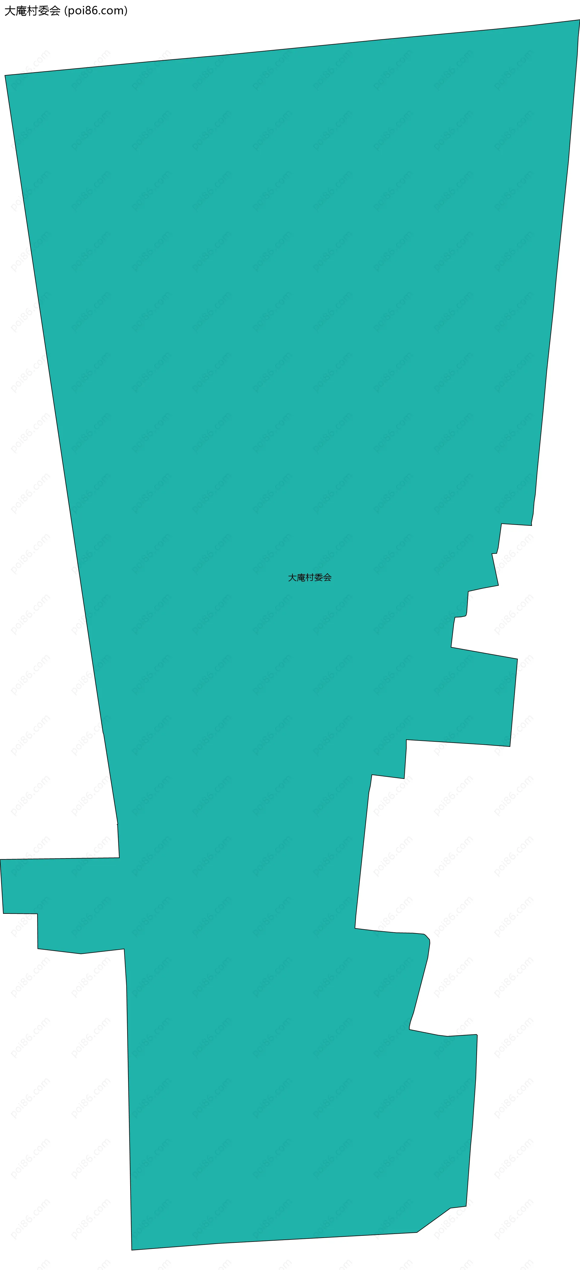 大庵村委会边界地图