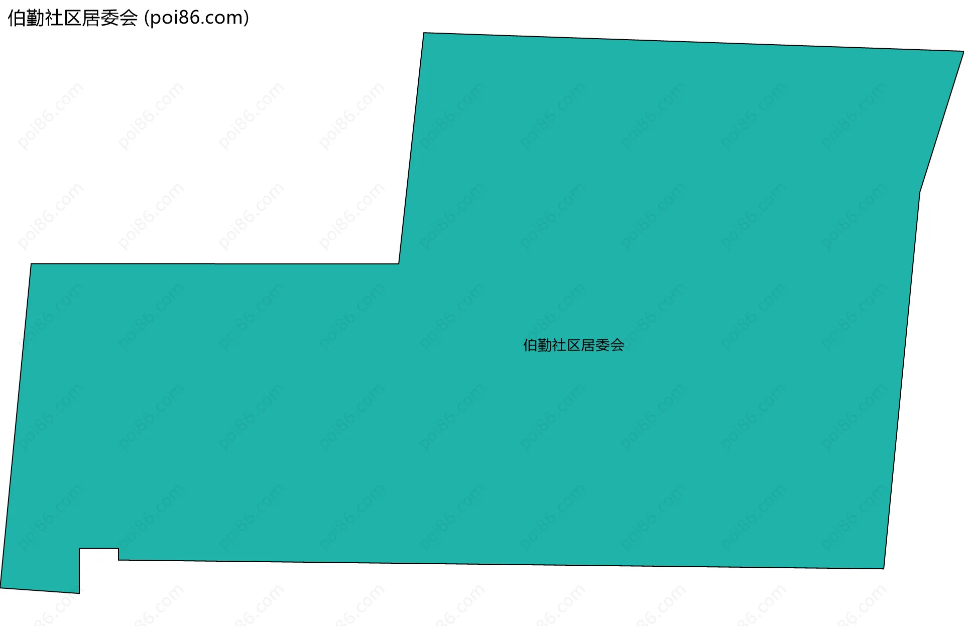 伯勤社区居委会边界地图