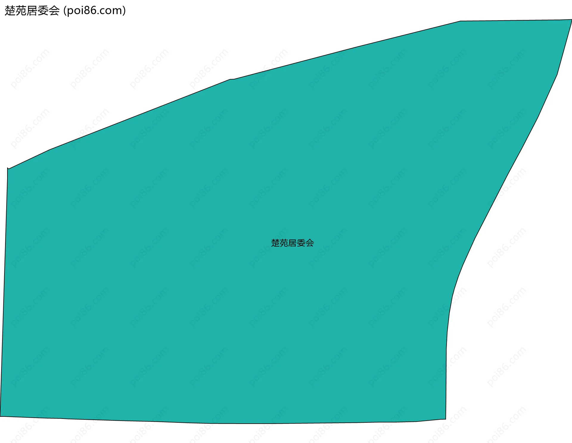 楚苑居委会边界地图