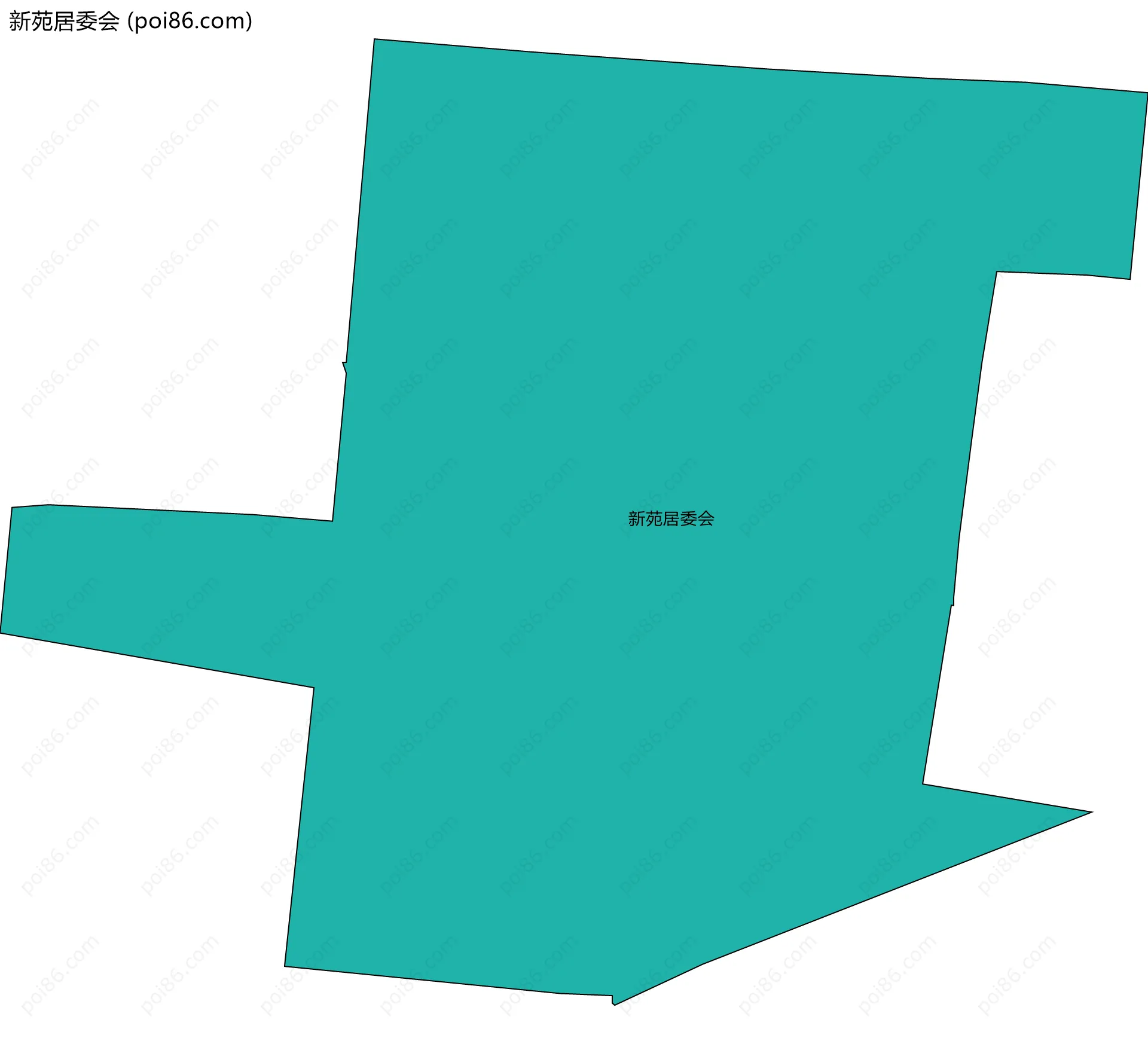 新苑居委会边界地图
