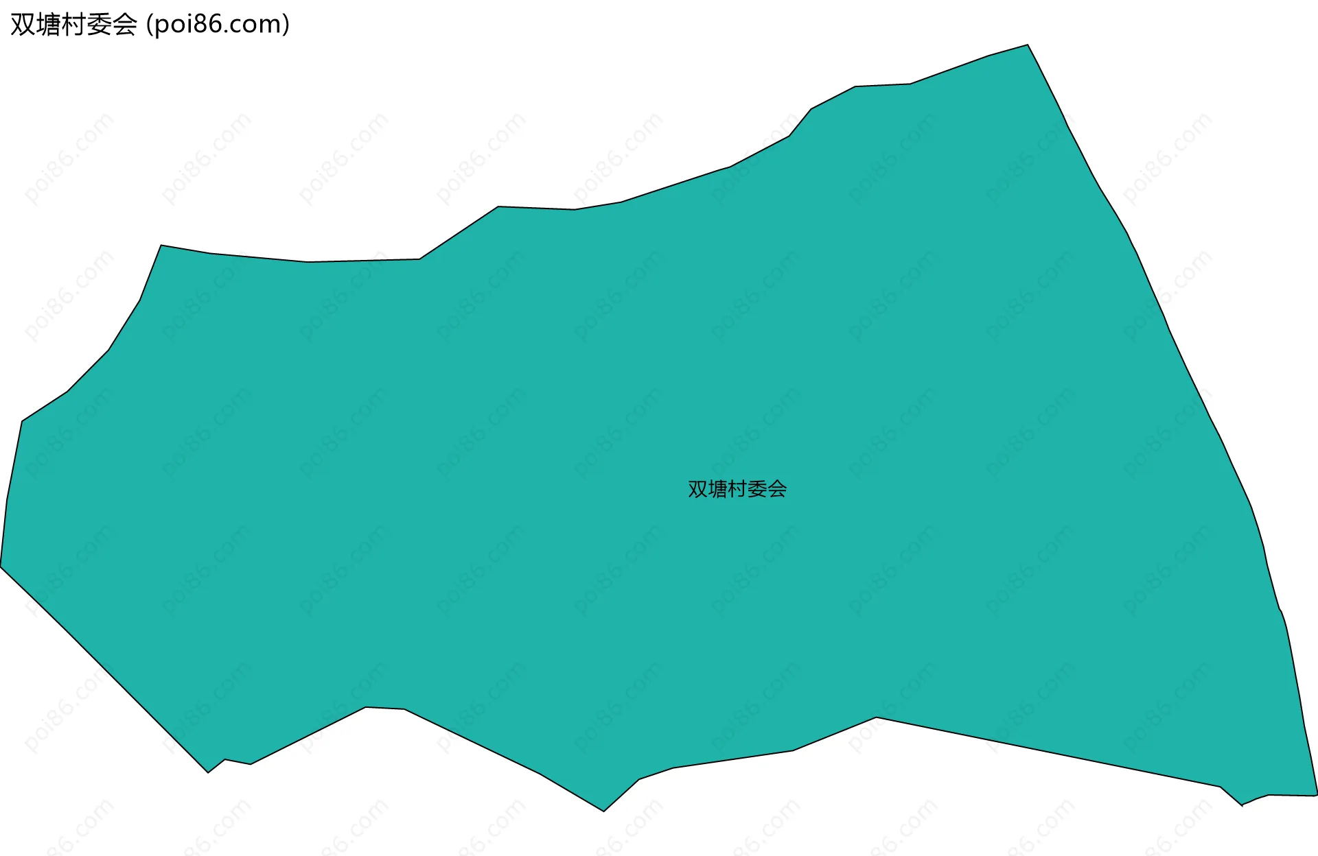双塘村委会边界地图