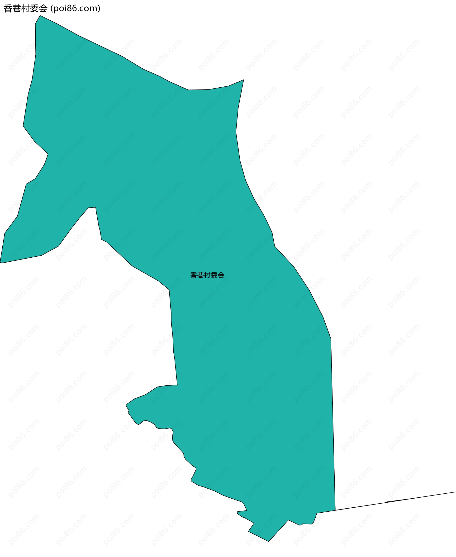 香巷村委会边界地图