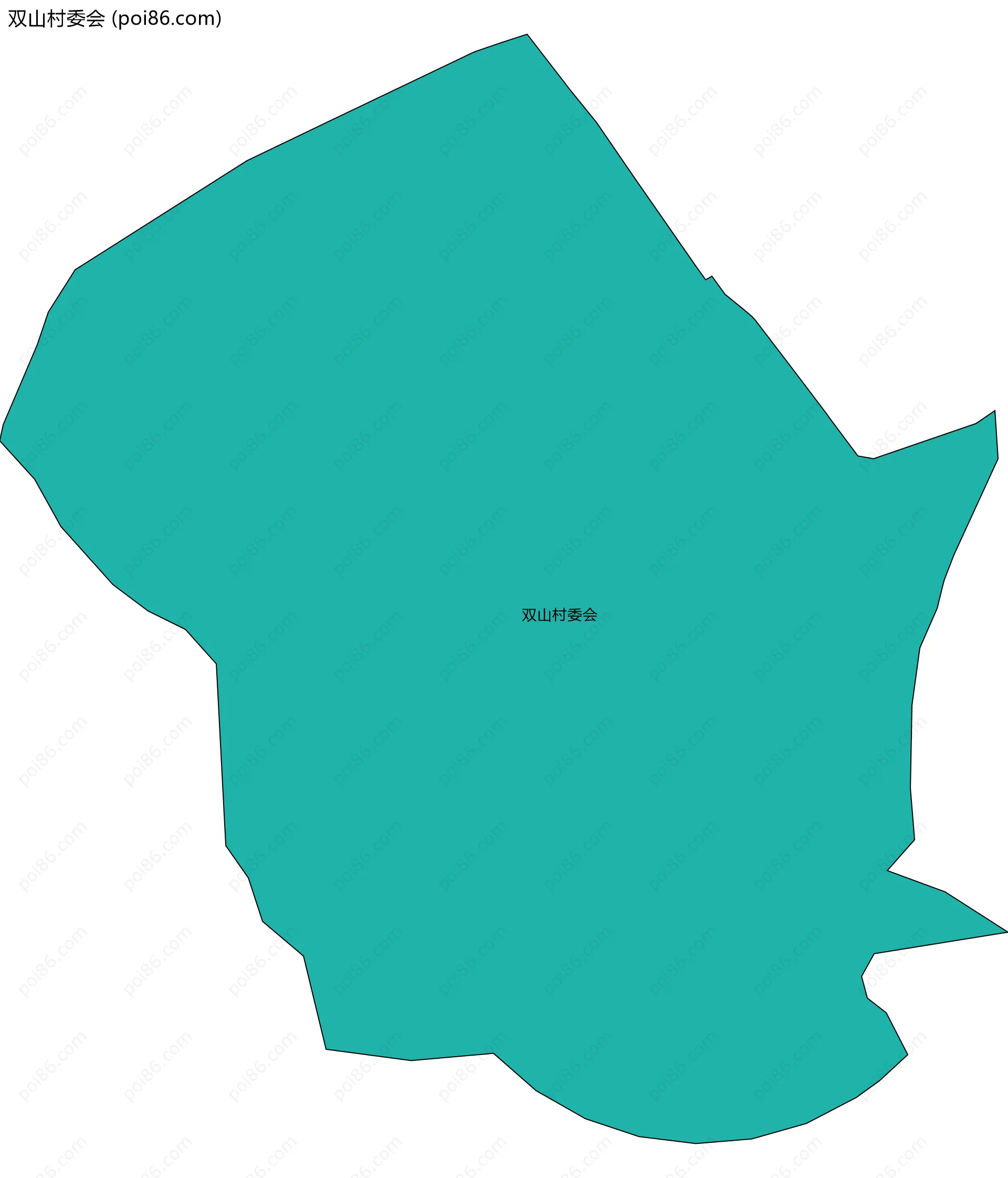 双山村委会边界地图