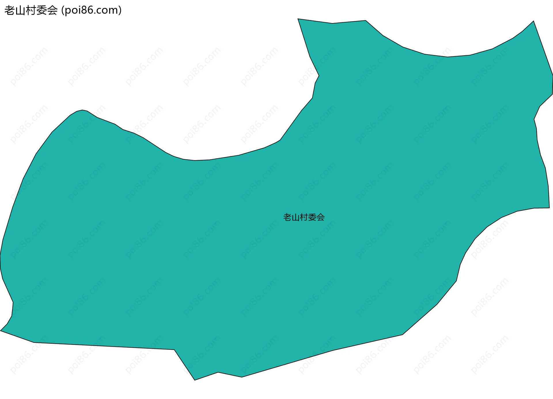 老山村委会边界地图