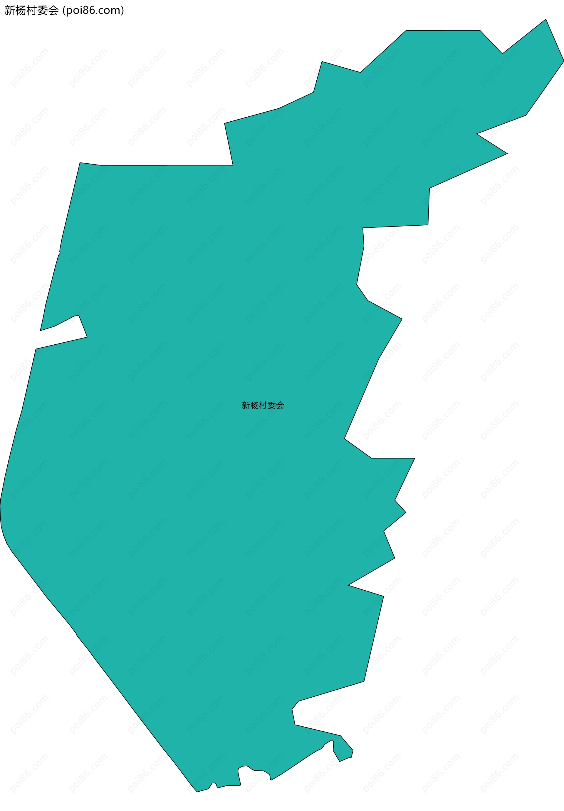 新杨村委会边界地图