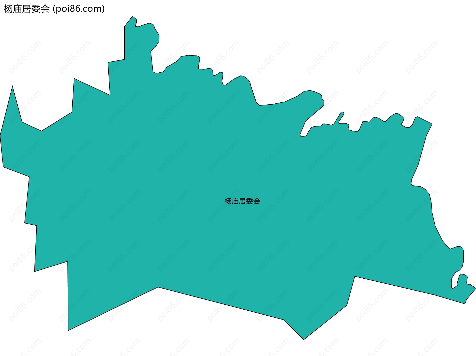 杨庙居委会边界地图