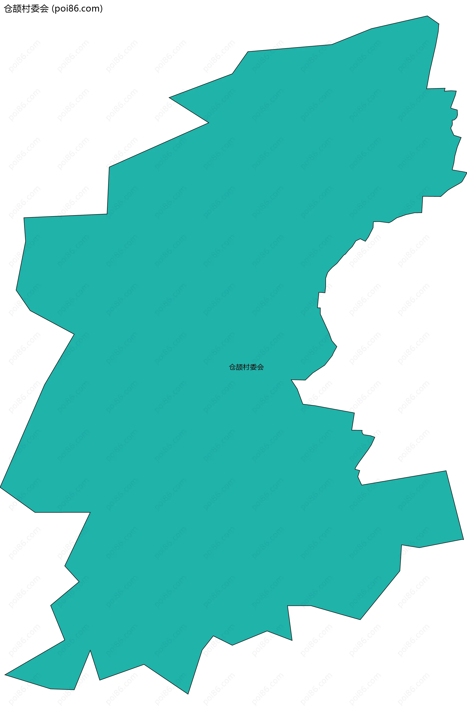 仓颉村委会边界地图