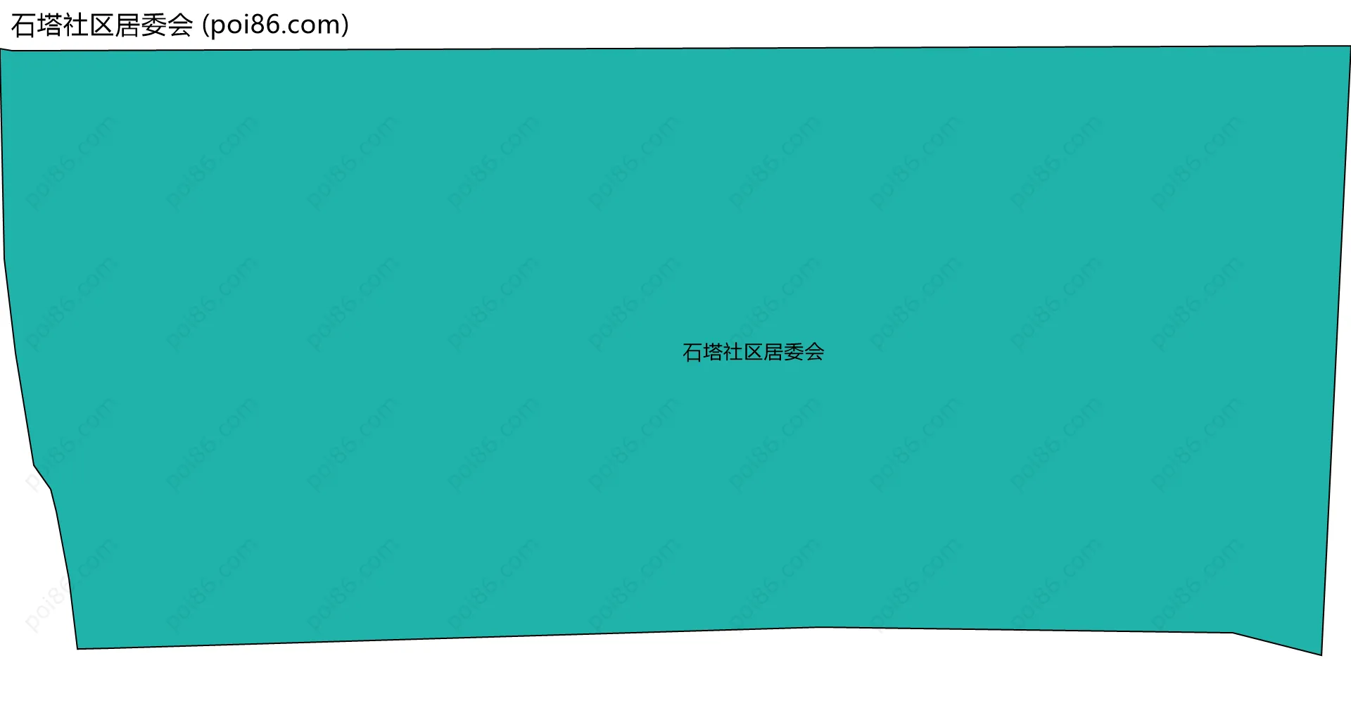 石塔社区居委会边界地图