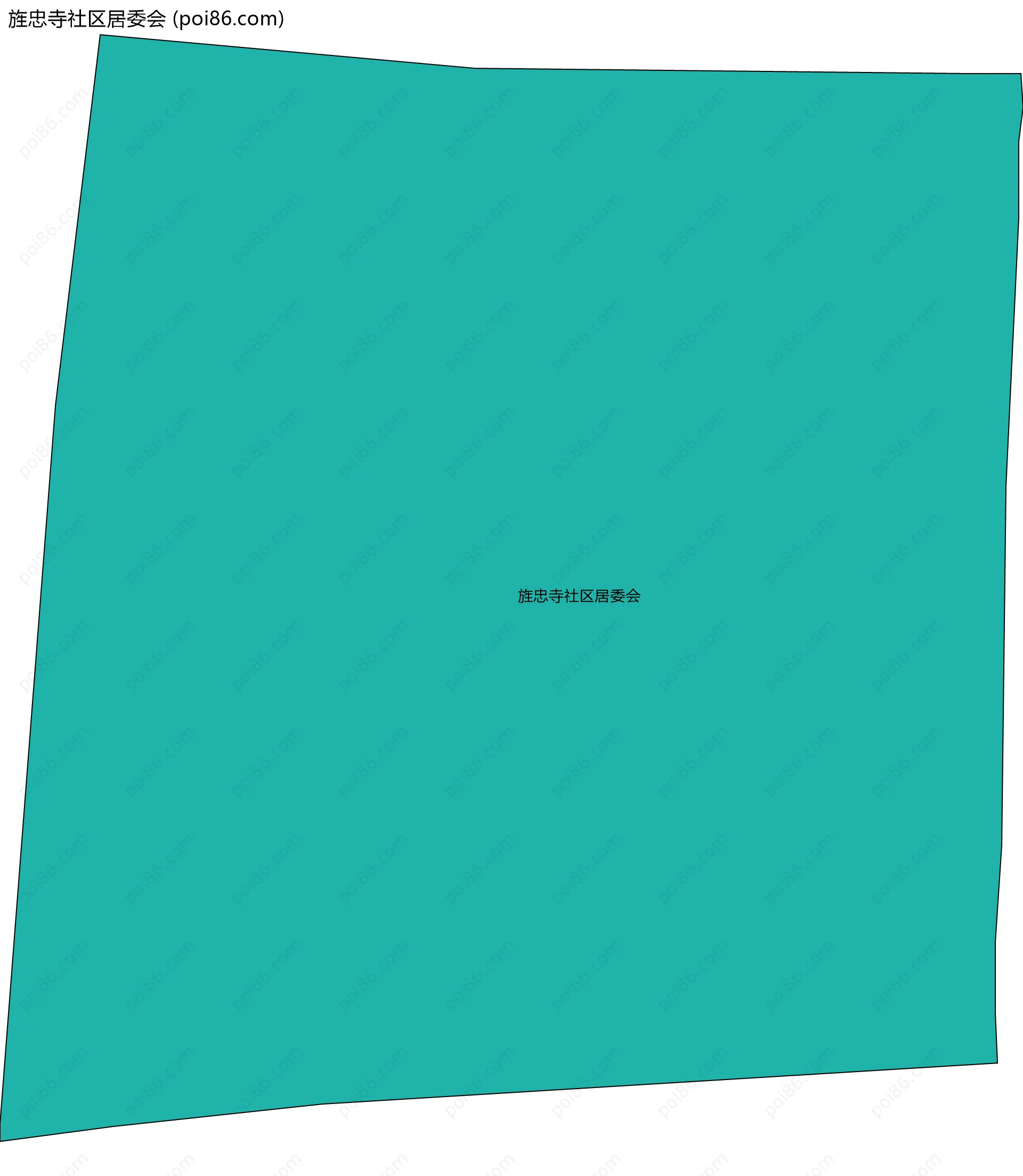 旌忠寺社区居委会边界地图