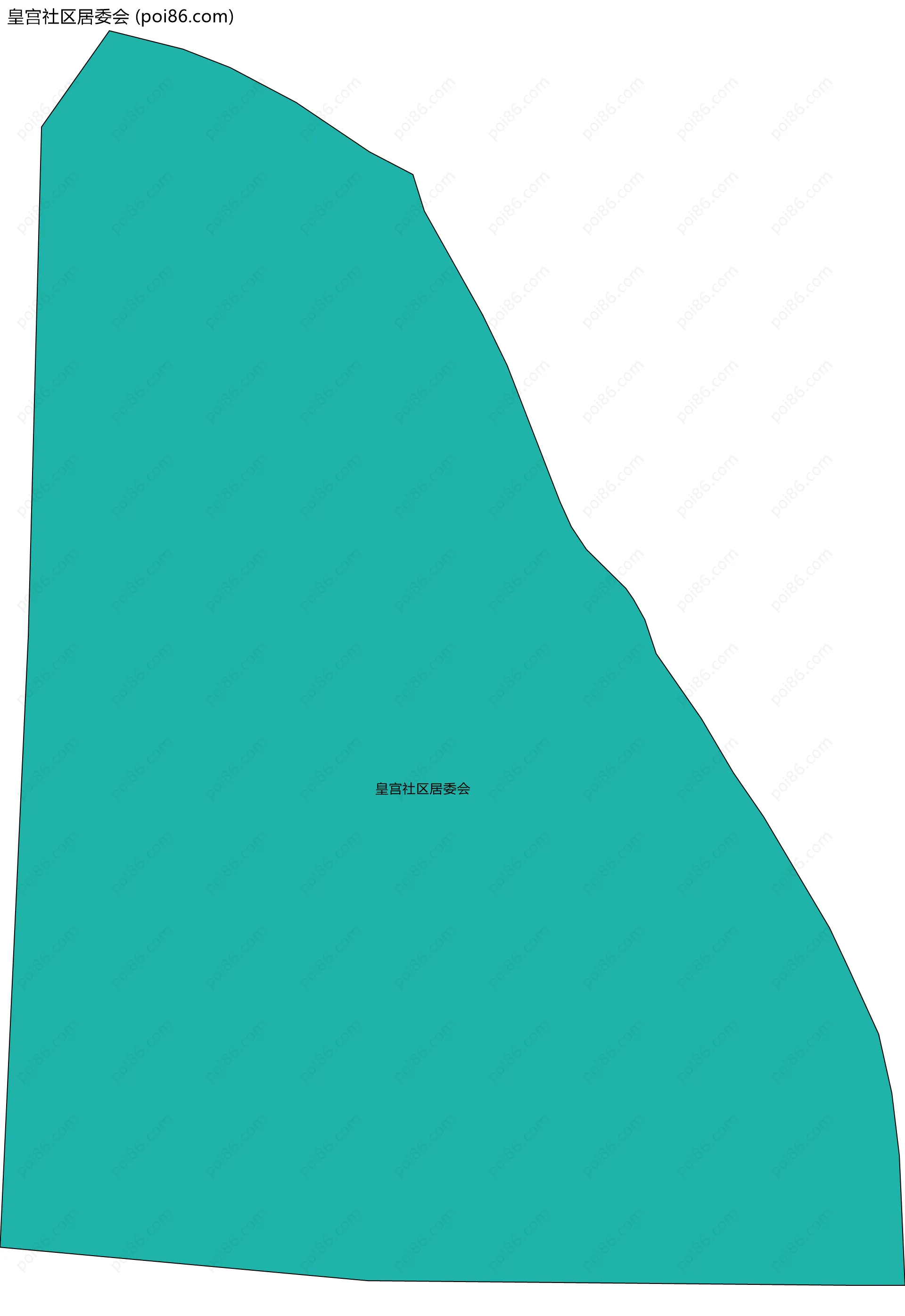 皇宫社区居委会边界地图