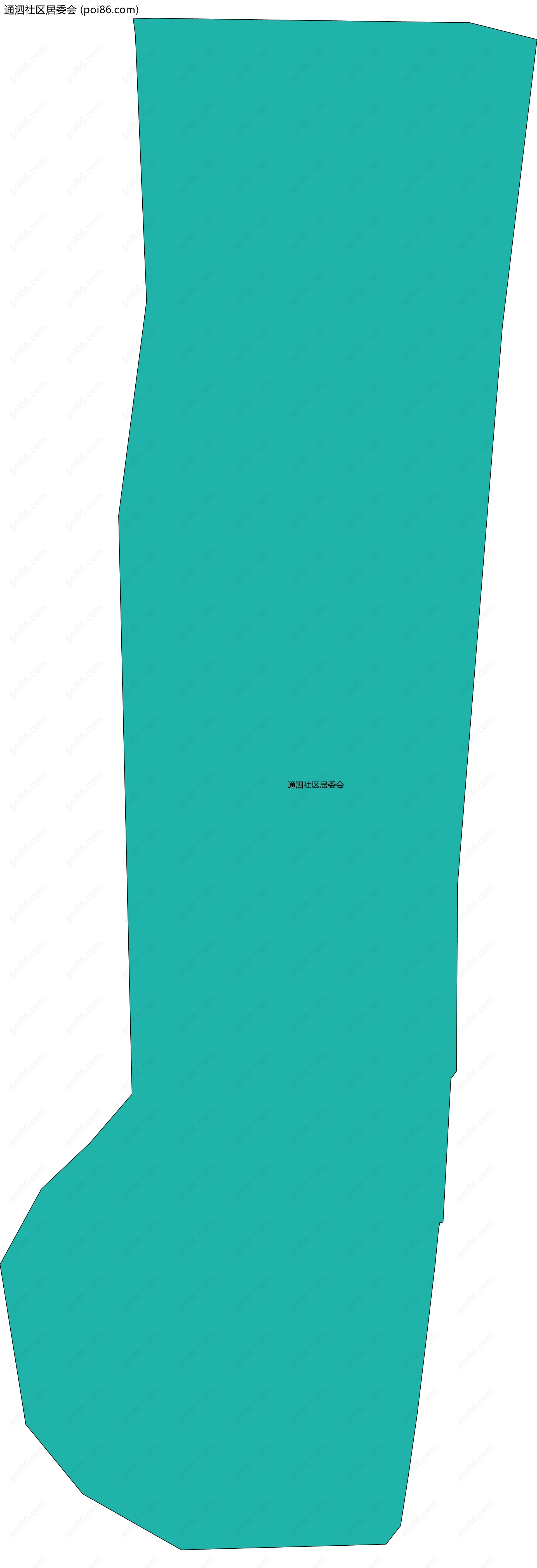 通泗社区居委会边界地图