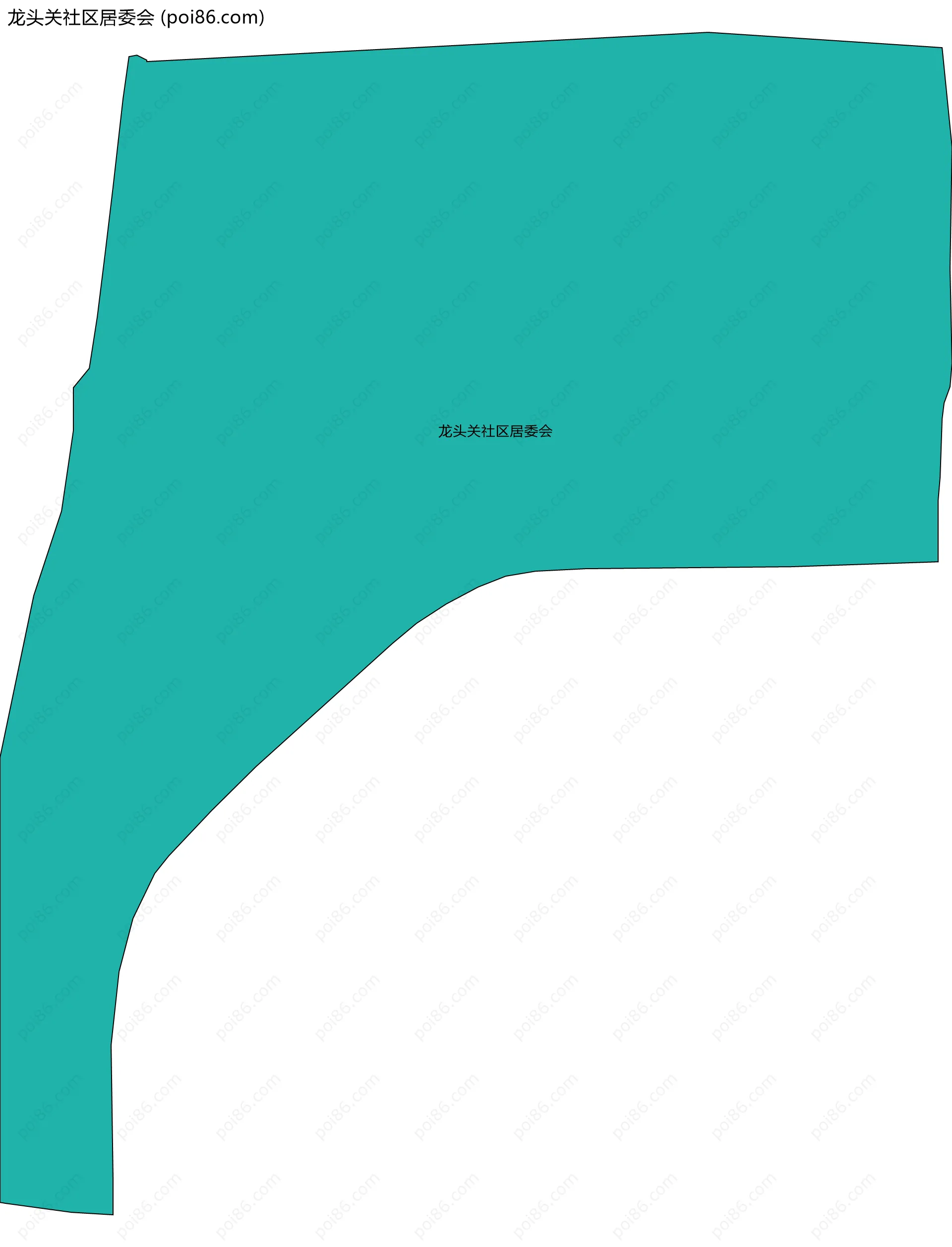 龙头关社区居委会边界地图