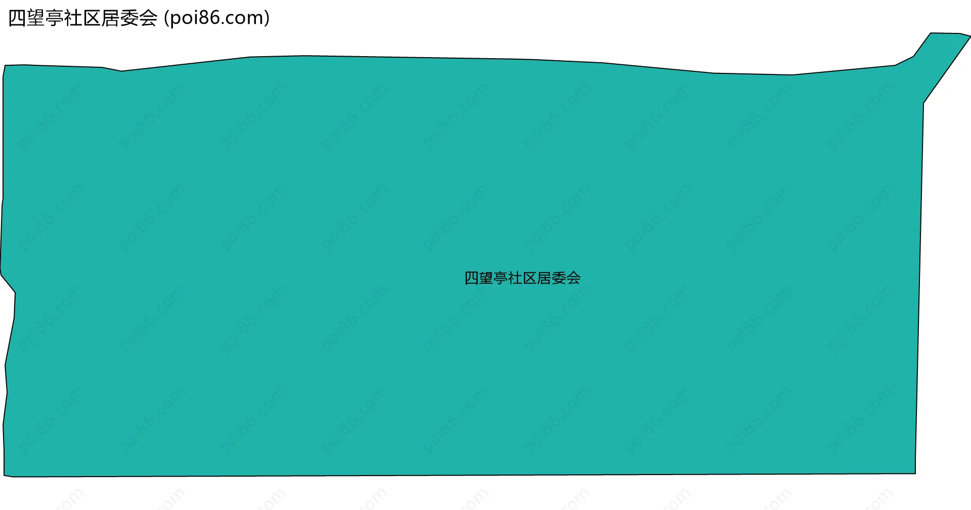 四望亭社区居委会边界地图