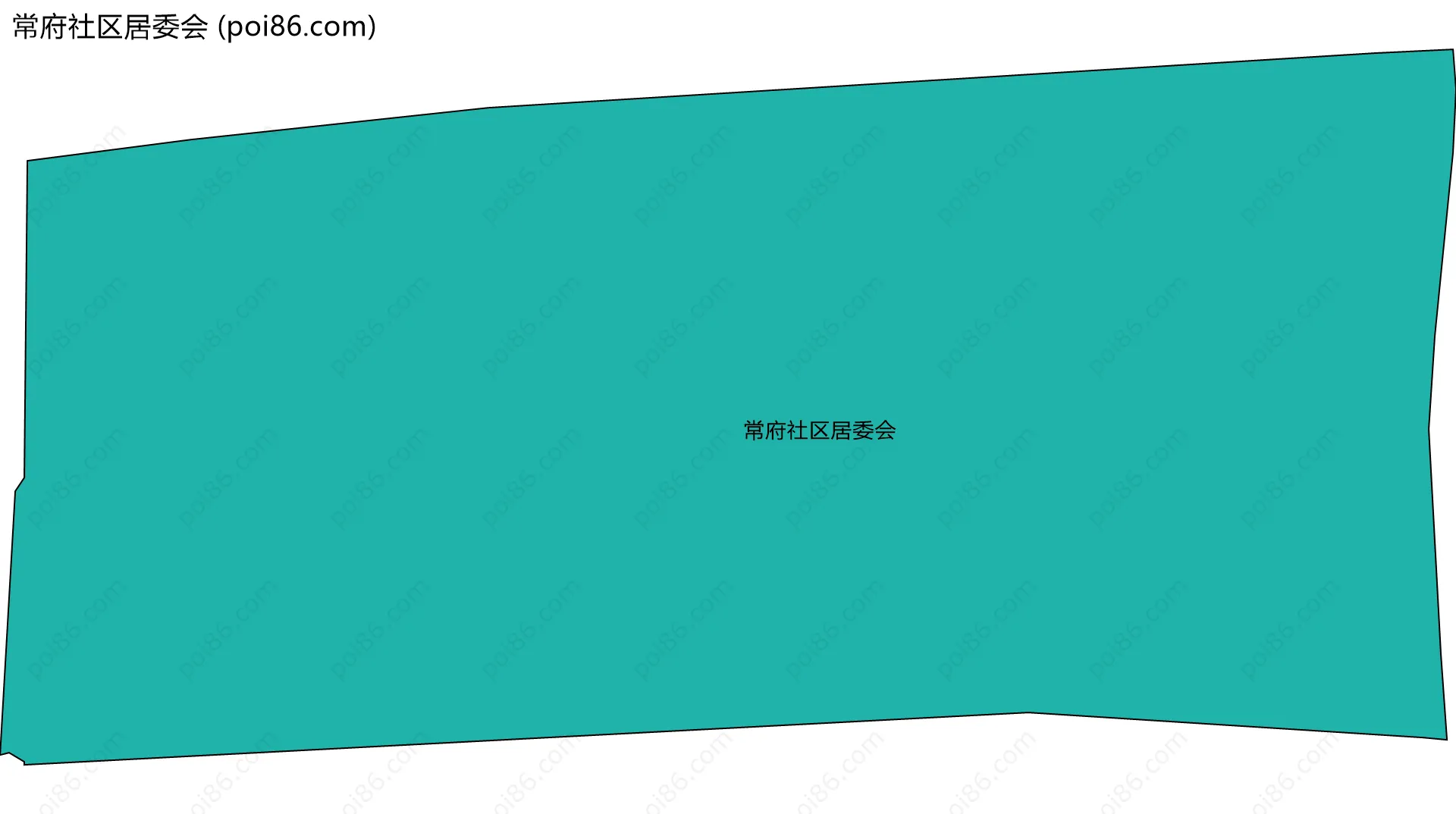 常府社区居委会边界地图