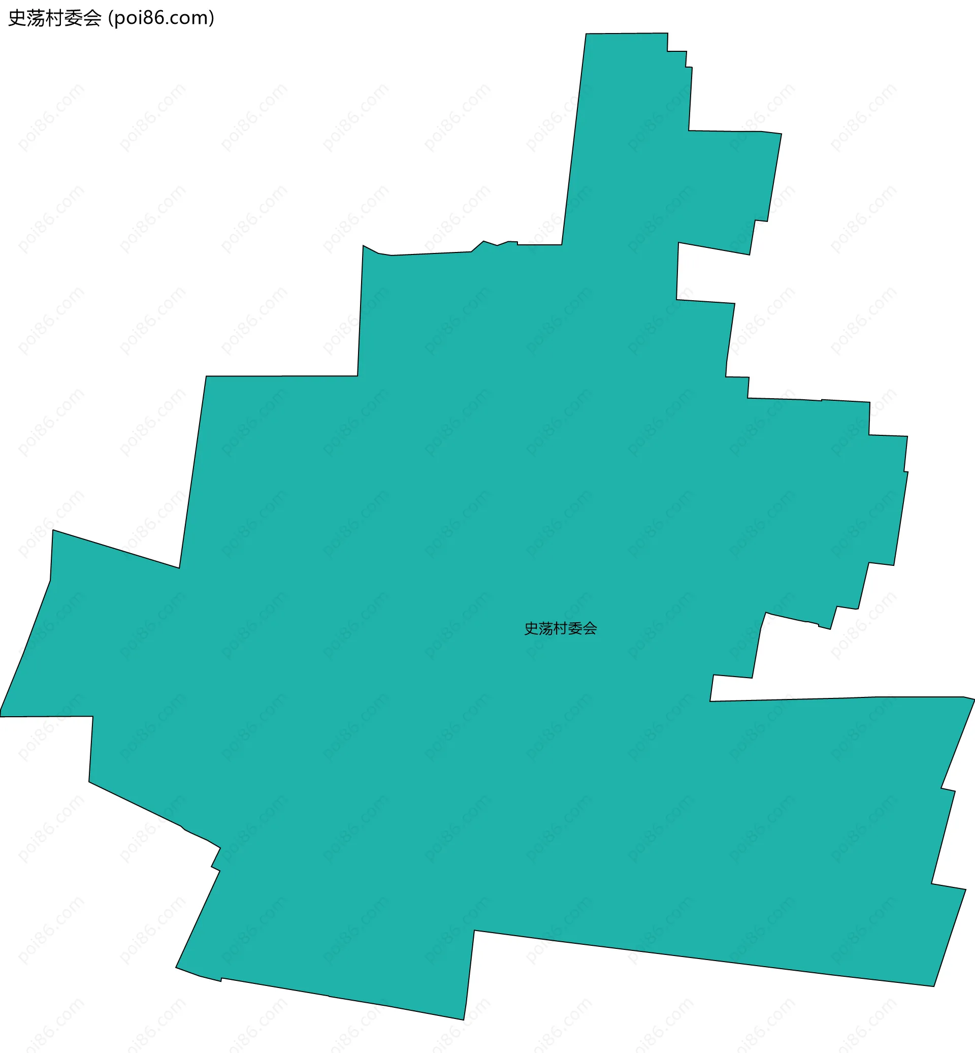 史荡村委会边界地图