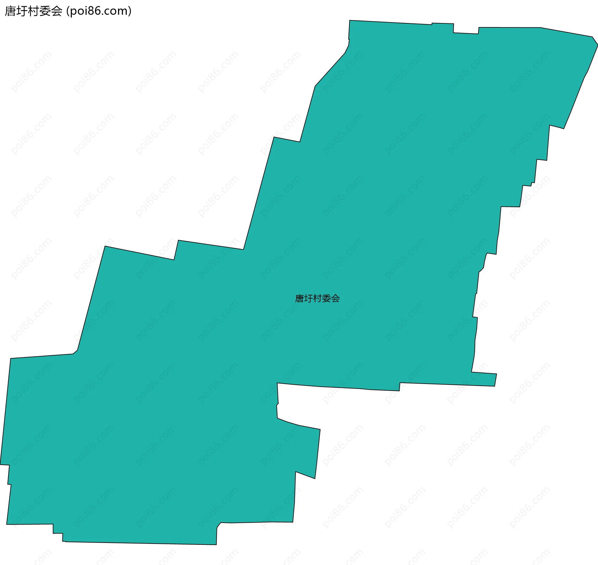 唐圩村委会边界地图