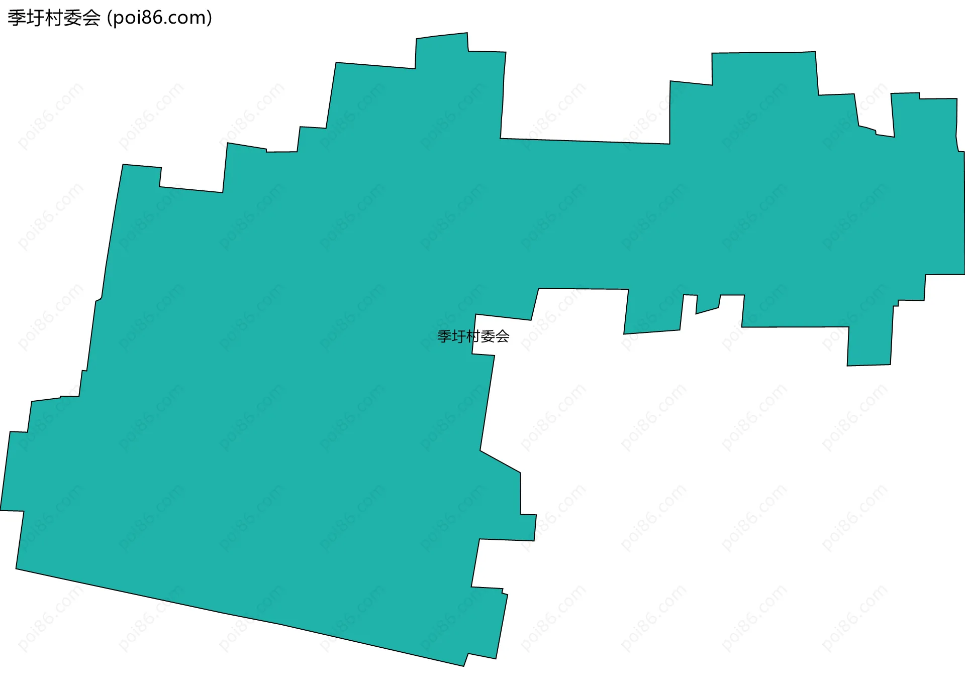 季圩村委会边界地图